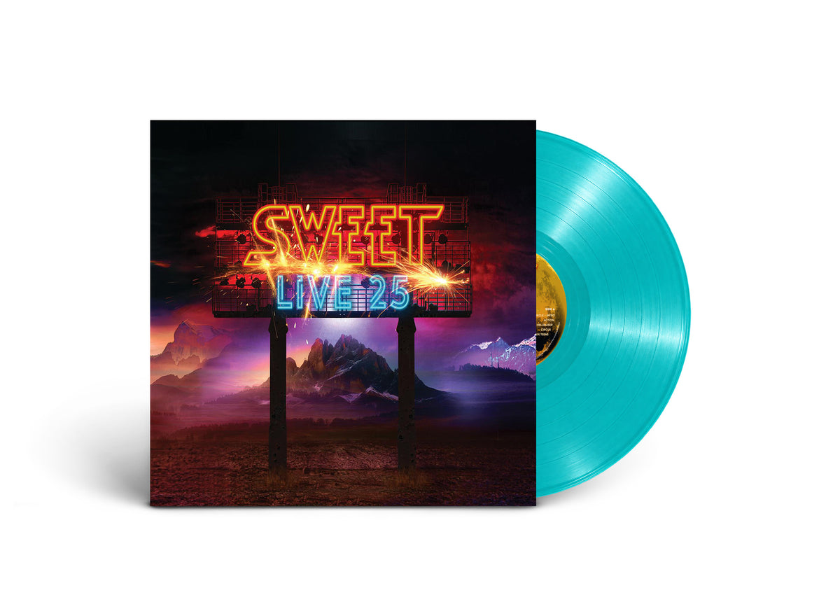 SWEET - LIVE 25 - LIMITED EDITION GATEFOLD TURQUOISE VINYL 2LP - PRE ORDER OUT 11TH DECEMBER 2026