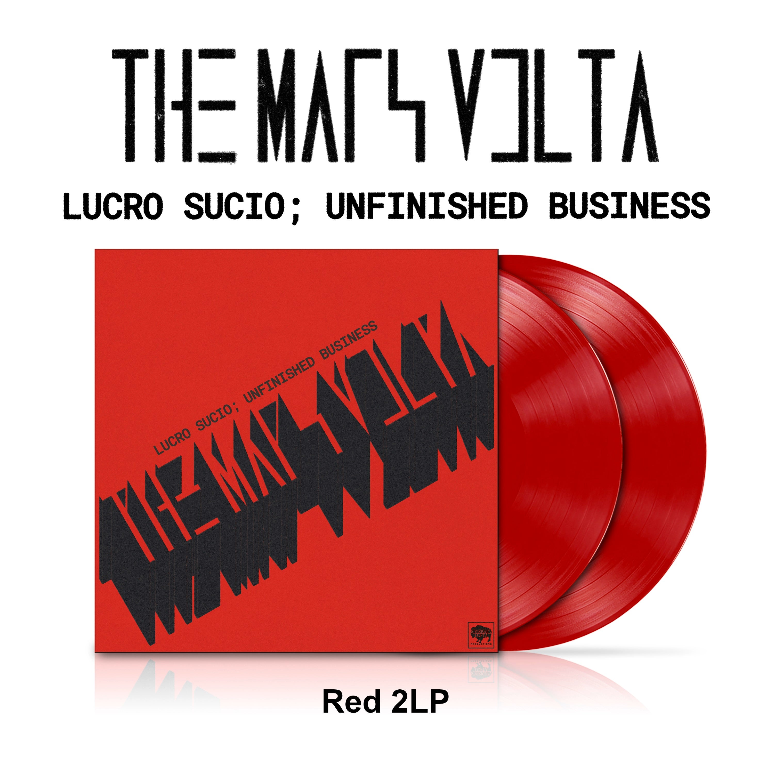 THE MARS VOLTA - LUCRO SUCIO; UNFINISHED BUSINESS - LIMITED EDITION RED VINYL 2LP