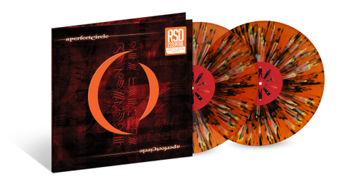 A PERFECT CIRCLE - MER DE NOMS - RSD ESSENTIALS ORANGE WITH BLACK WHITE & YELLOW SPLATTER VINYL 2LP