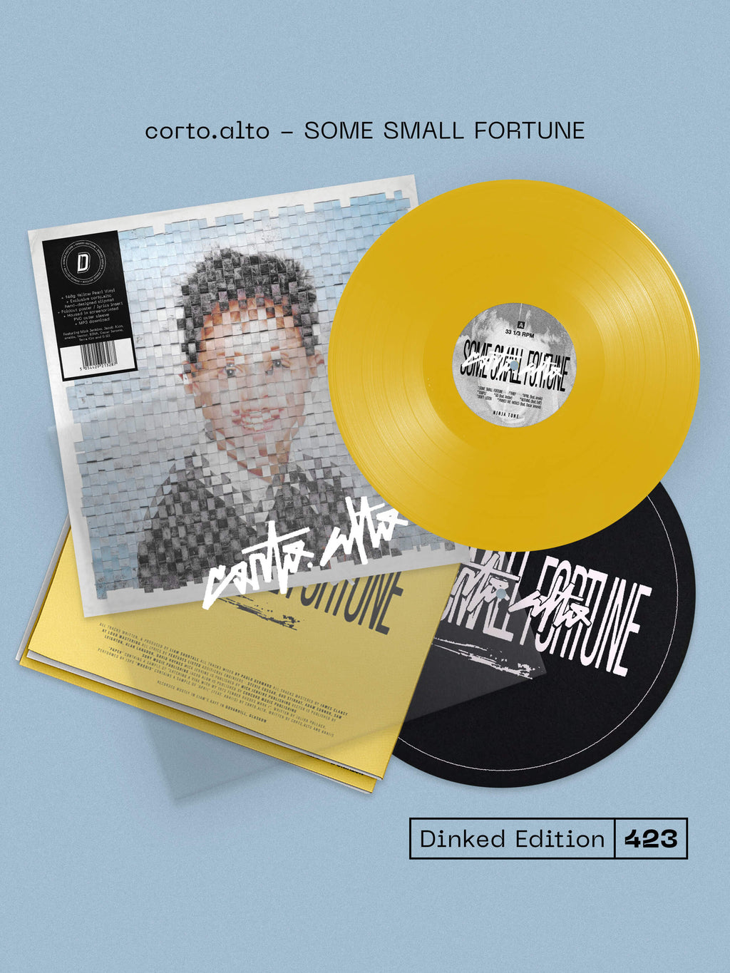 corto.alto - SOME SMALL FORTUNE - DINKED EDITION 423 - YELLOW PEARL VINYL LP + SLIPMAT & POSTER