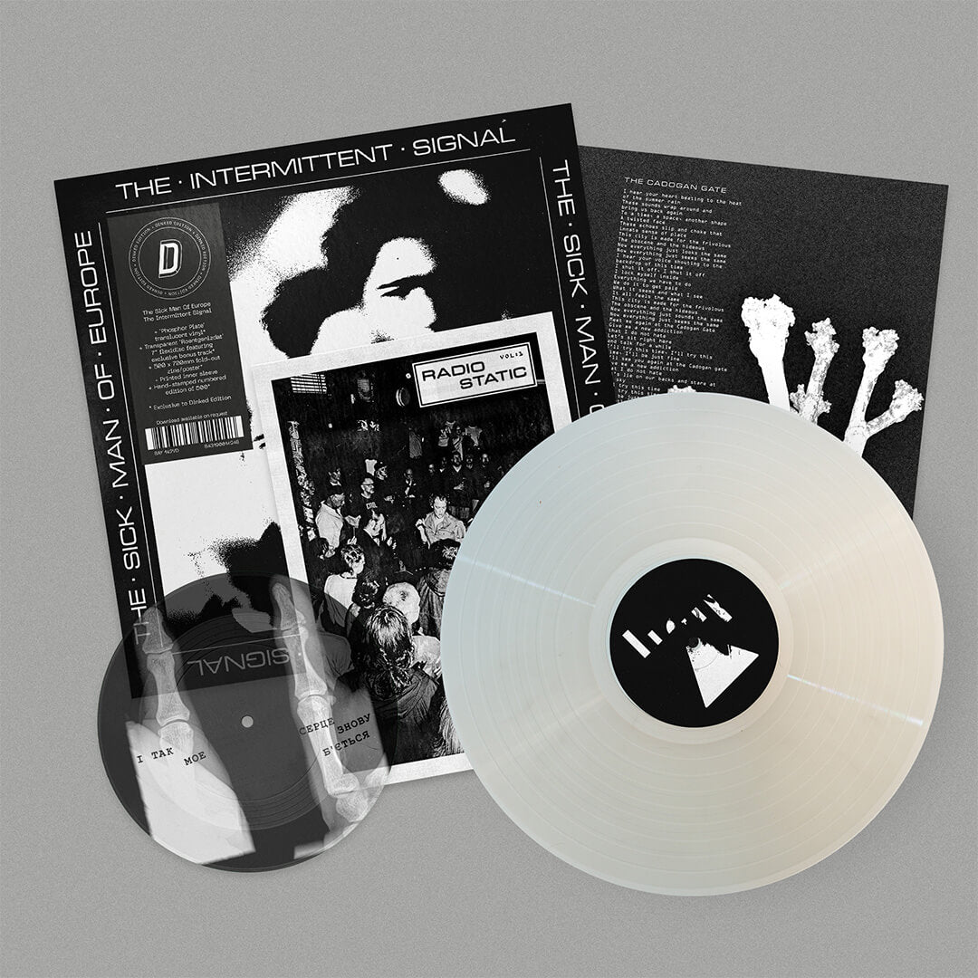 THE SICK MAN OF EUROPE - THE INTERMITTENT SIGNAL - DINKED EDITION 425 - 'PHOSPHOR PLATE TRANSLUCENT VINYL LP + FLEXIDISC 7"