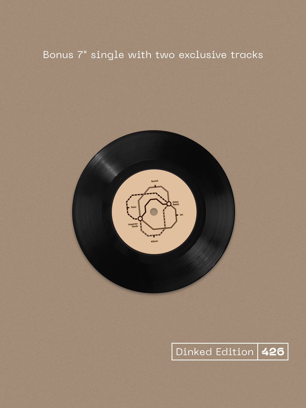 RAILCARD - TWO STEPS AT A TIME - DINKED EDITION 426 - NATURAL CLEAR VINYL LP + BONUS 7" + LYRIC SHEET & POSTER