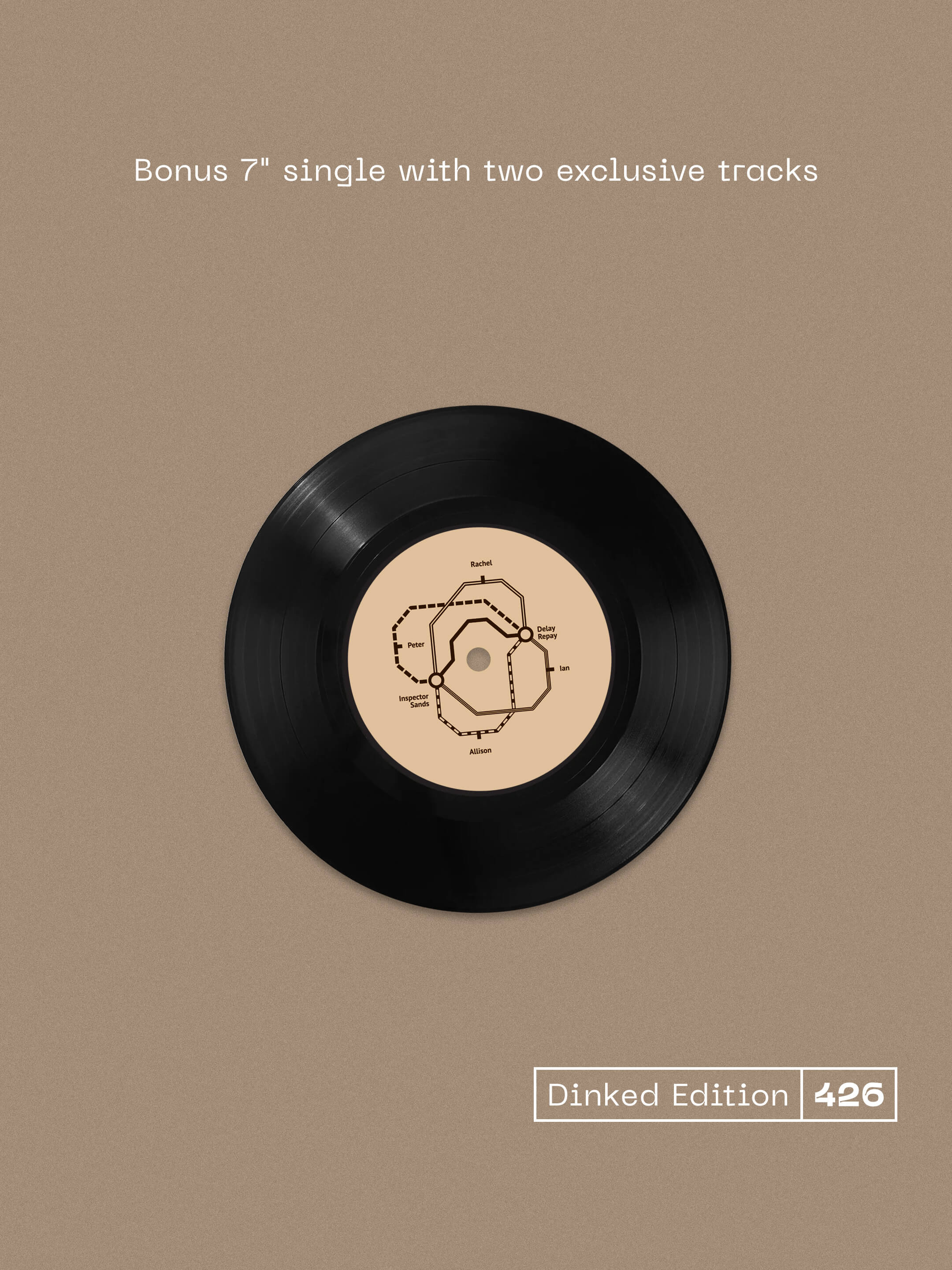 RAILCARD - TWO STEPS AT A TIME - DINKED EDITION 426 - NATURAL CLEAR VINYL LP + BONUS 7" + LYRIC SHEET & POSTER