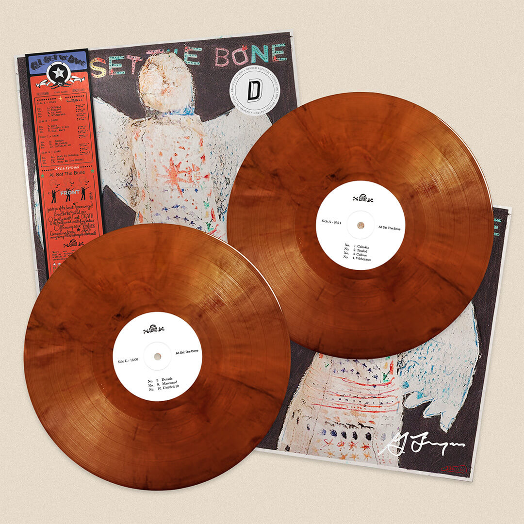 GREG FREEMAN - ALL SET THE BONE - DINKED EDITION 428 - DUSK COLOURED 2LP VINYL + SIGNED 12" INSERT