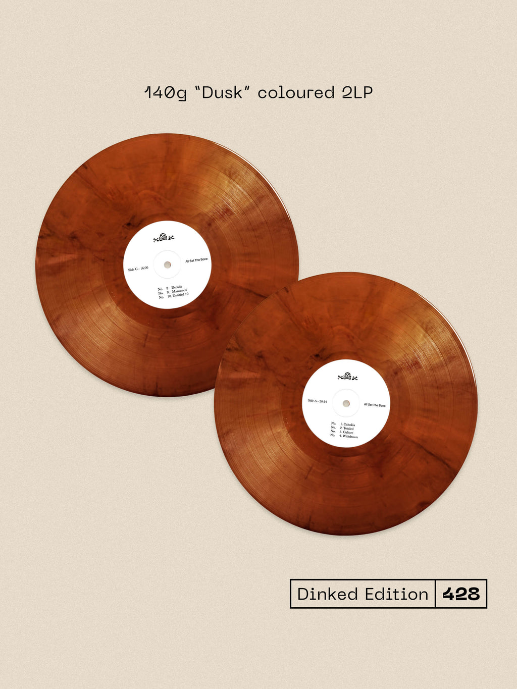 GREG FREEMAN - ALL SET THE BONE - DINKED EDITION 428 - DUSK COLOURED 2LP VINYL + SIGNED 12" INSERT