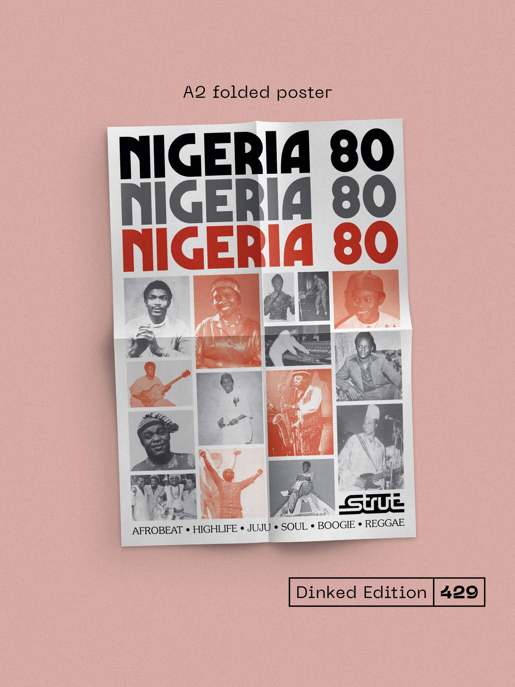 NIGERIA 80 - VARIOUS ARTISTS - DINKED EDITION 429 STRUT RECORDS - INKSPLOSION COLOUR 2LP VINYL