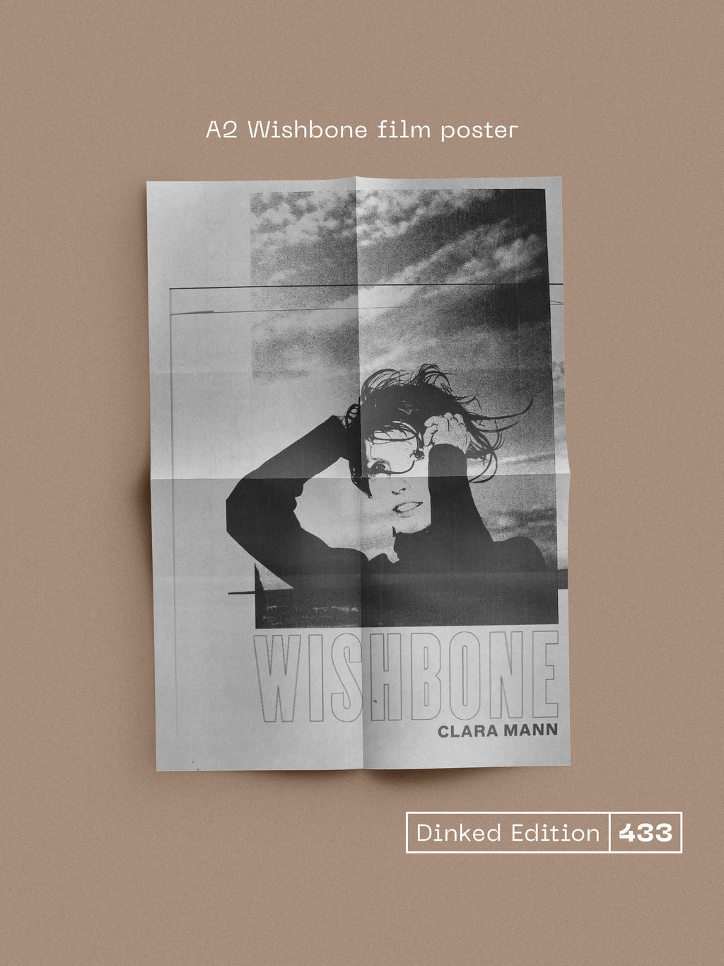 CLARA MANN - WISHBONE - DINKED EDITION 433 - TRANSPARENT WITH GOLD SMOKE VINYL LP + SIGNED BOOKLET & POSTER