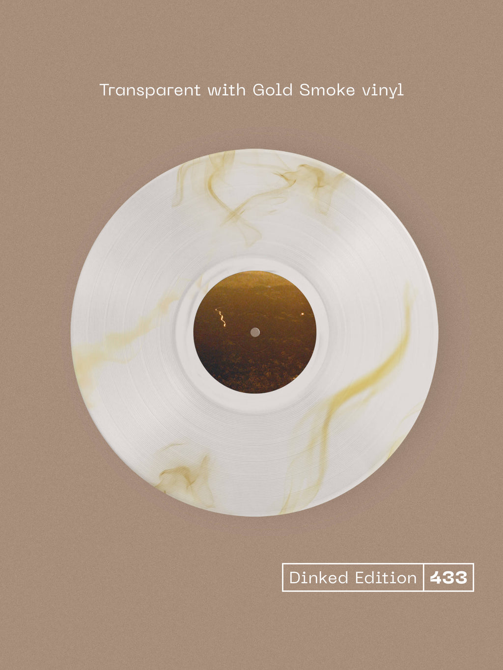 CLARA MANN - WISHBONE - DINKED EDITION 433 - TRANSPARENT WITH GOLD SMOKE VINYL LP + SIGNED BOOKLET & POSTER