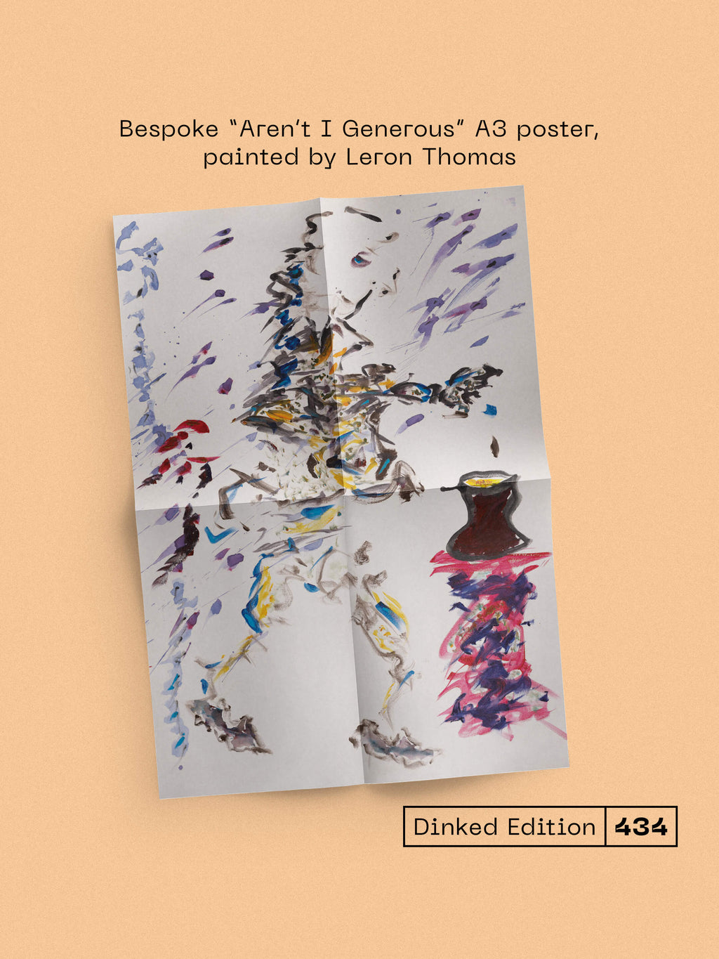 PAN AMSTERDAM - PANARAMA - DINKED EDITION 434 - GOLDEN GOOSE SPLATTER VINYL LP + BESPOKE A3 POSTER - LTD PRESSING OF 350