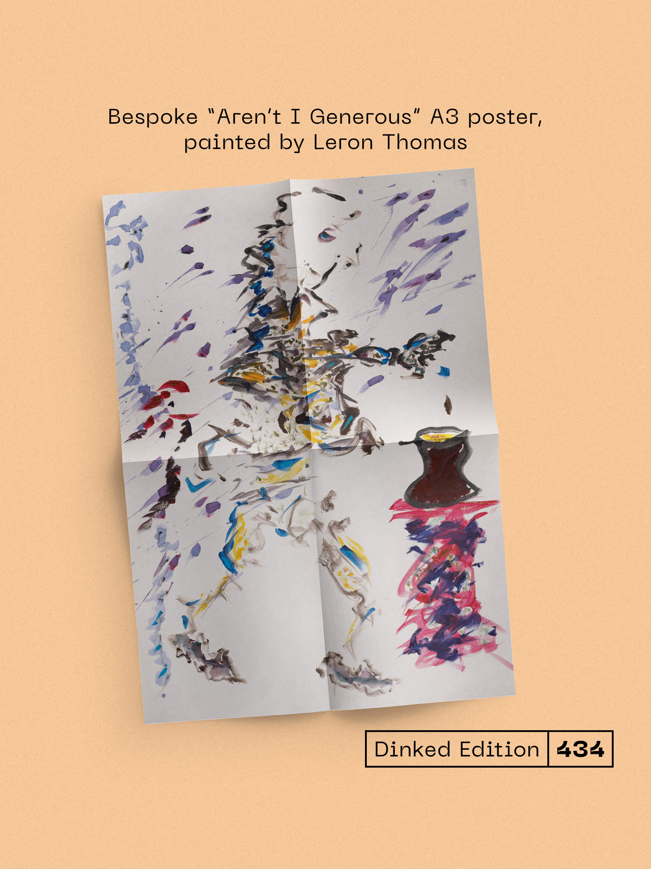 PAN AMSTERDAM - PANARAMA - DINKED EDITION 434 - GOLDEN GOOSE SPLATTER VINYL LP + BESPOKE A3 POSTER - LTD PRESSING OF 350