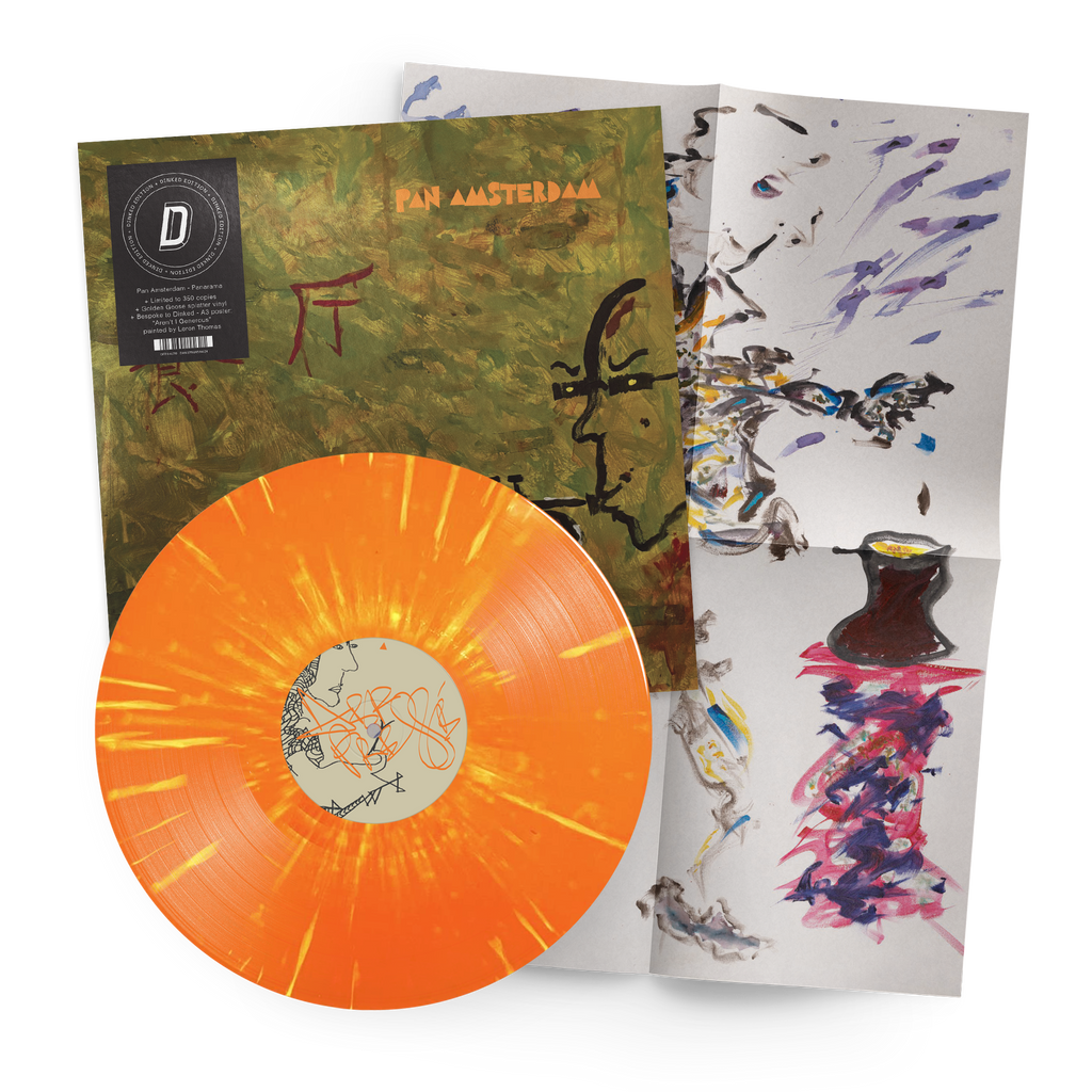 PAN AMSTERDAM - PANARAMA - DINKED EDITION 434 - GOLDEN GOOSE SPLATTER VINYL LP + BESPOKE A3 POSTER - LTD PRESSING OF 350