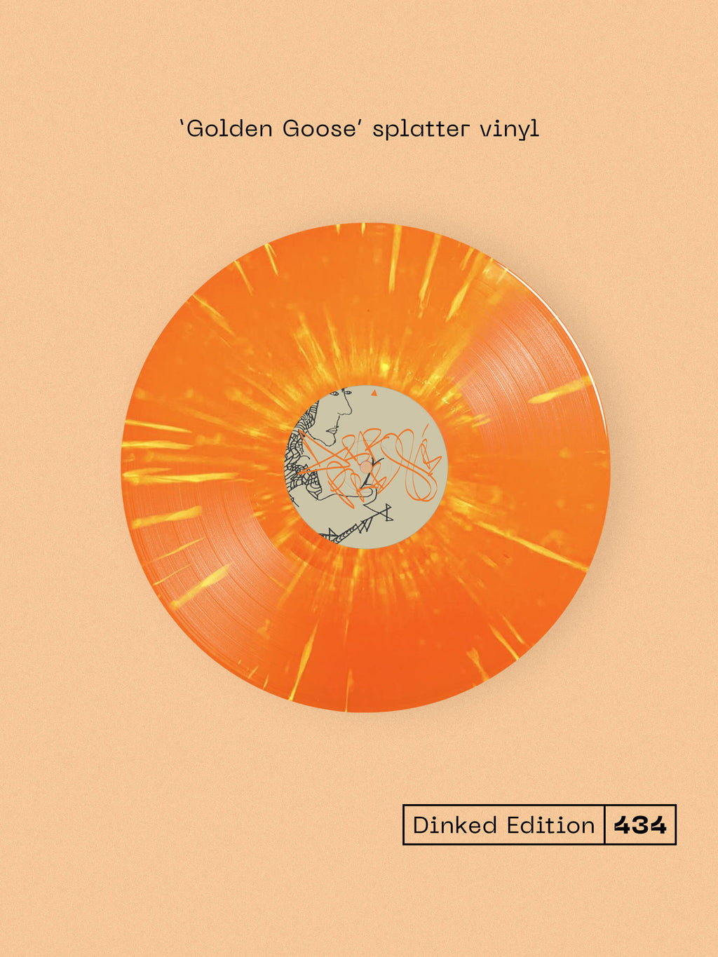 PAN AMSTERDAM - PANARAMA - DINKED EDITION 434 - GOLDEN GOOSE SPLATTER VINYL LP + BESPOKE A3 POSTER - LTD PRESSING OF 350