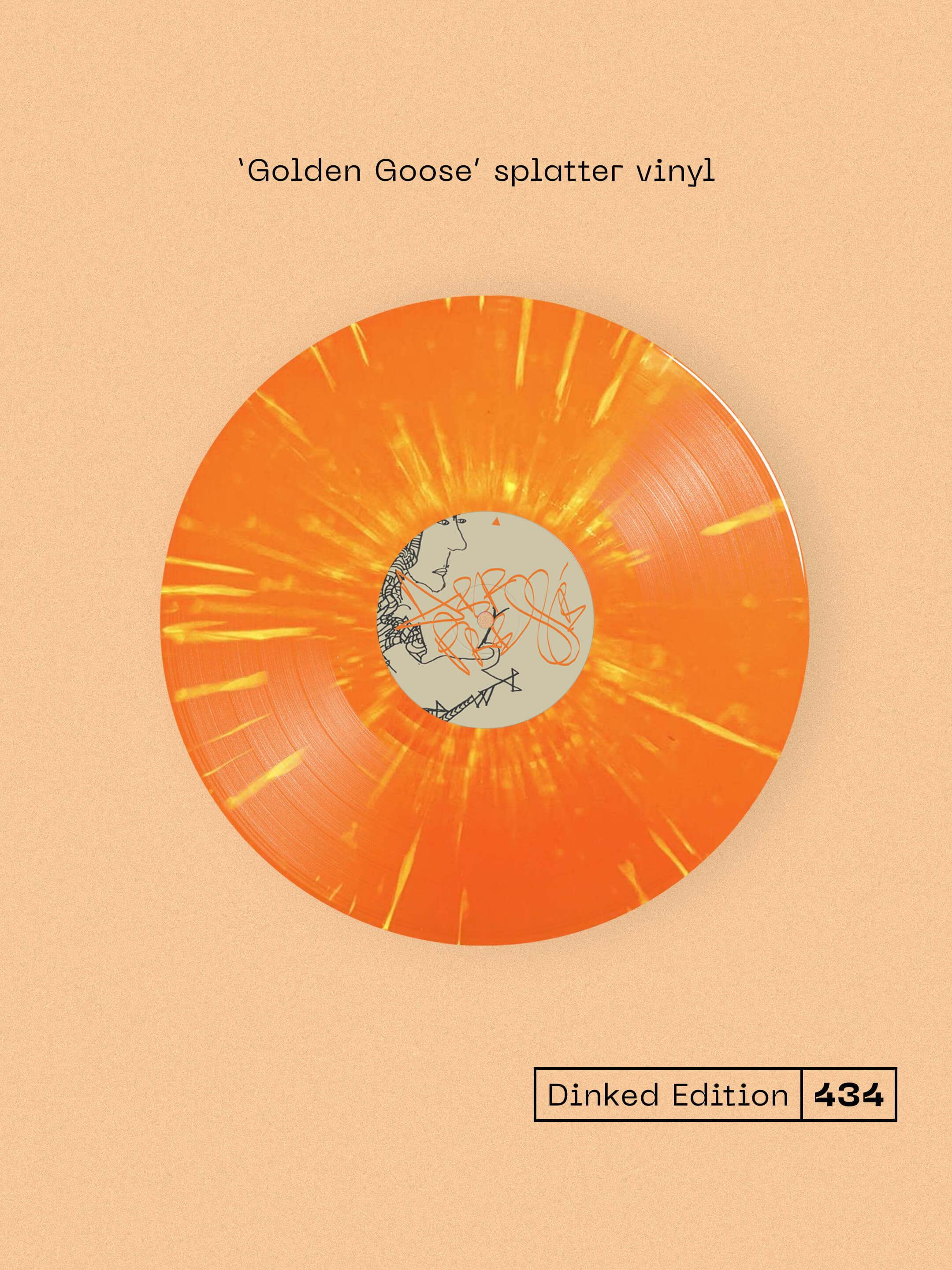 PAN AMSTERDAM - PANARAMA - DINKED EDITION 434 - GOLDEN GOOSE SPLATTER VINYL LP + BESPOKE A3 POSTER - LTD PRESSING OF 350