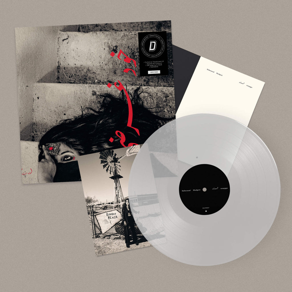 SHEHERAZAAD - KHUDGARZI - DINKED EDITION 437 - EXCLUSIVE TRANSPARENT LP VINYL + SIGNED POSTCARD & LYRIC BOOK