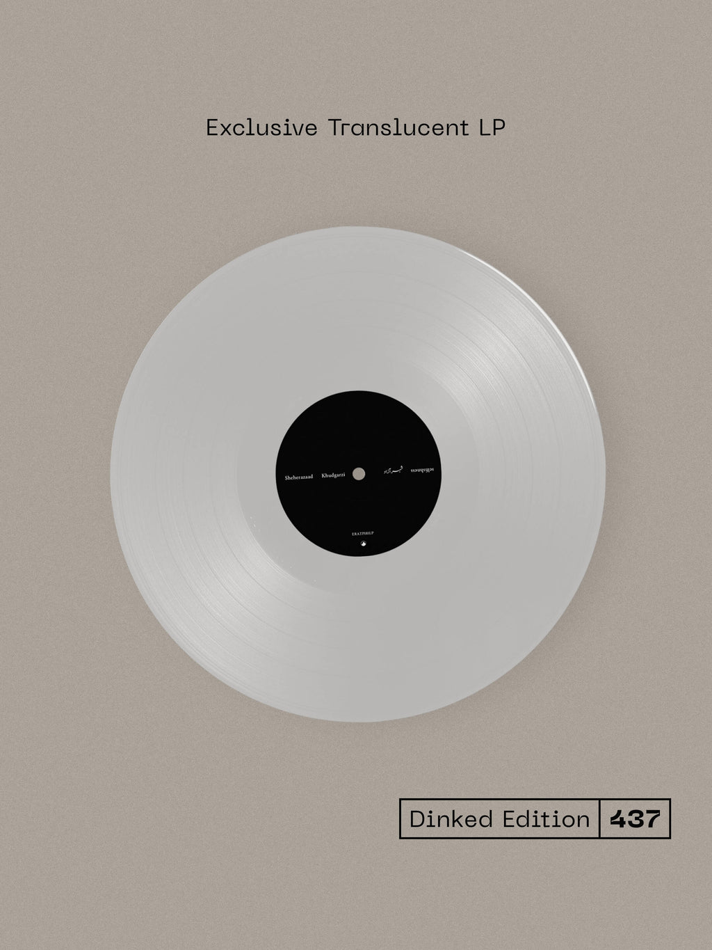 SHEHERAZAAD - KHUDGARZI - DINKED EDITION 437 - EXCLUSIVE TRANSPARENT LP VINYL + SIGNED POSTCARD & LYRIC BOOK