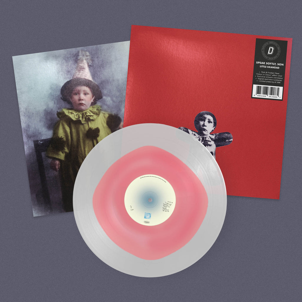 LITTLE GRANDAD - SPEAK SOFTLY, SON - DINKED EDITION 438 - PINK & FROSTED CLEAR 'COLUR IN COLOUR' EFFECT VINYL LP + SIGNED & HAND NUMBERED