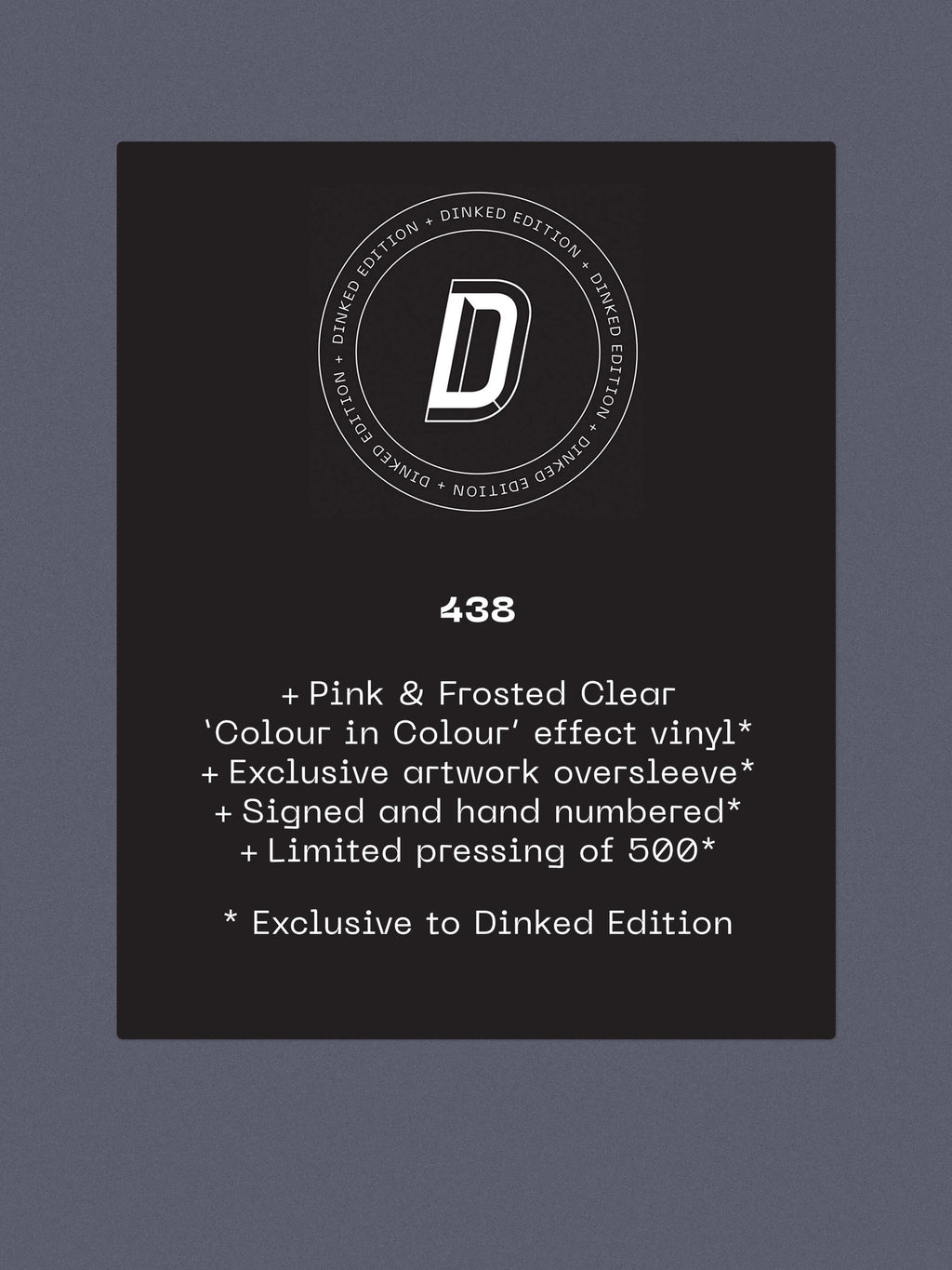 LITTLE GRANDAD - SPEAK SOFTLY, SON - DINKED EDITION 438 - PINK & FROSTED CLEAR 'COLUR IN COLOUR' EFFECT VINYL LP + SIGNED & HAND NUMBERED