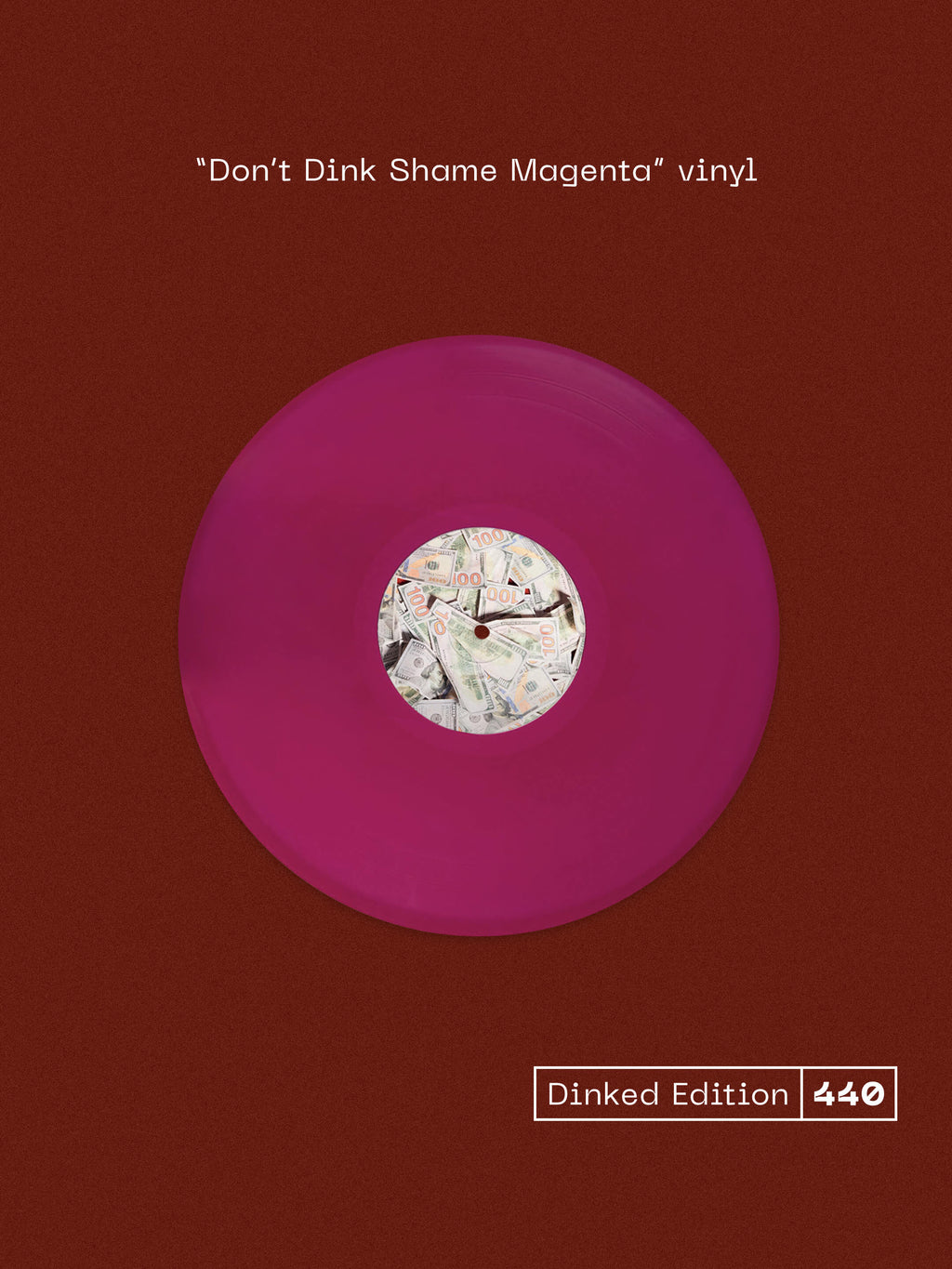 LAMBRINI GIRLS - NO REFUNDS - DINKED EDITION 440 - 'DON'T DINK SHAME MAGENTA' COLOUR VINYL LP + SIGNED INSERT + BUMPER STICKER & CALENDAR/POSTER - PRE ORDER OUT 15TH JANUARY 2027