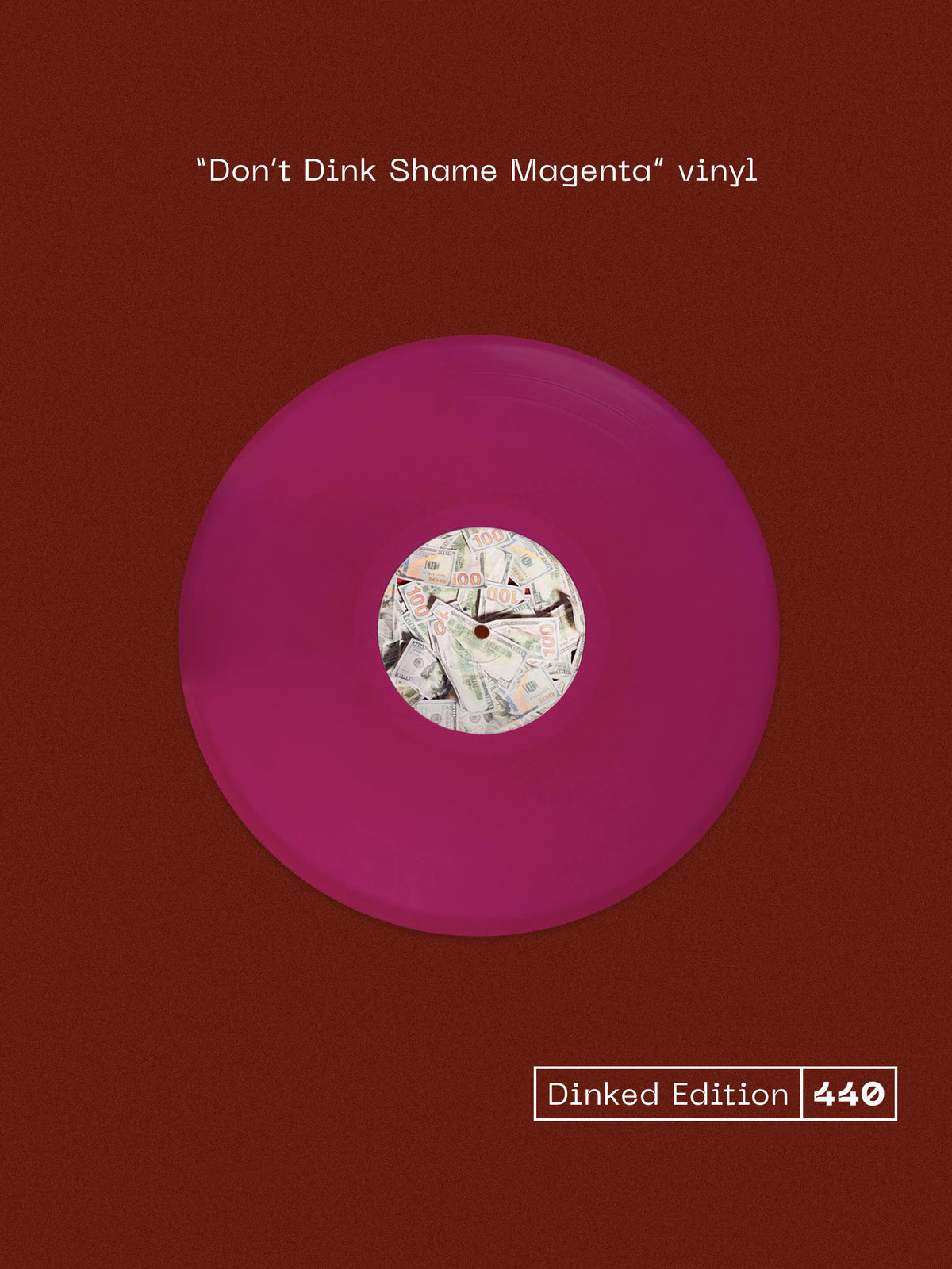 LAMBRINI GIRLS - NO REFUNDS - DINKED EDITION 440 - 'DON'T DINK SHAME MAGENTA' COLOUR VINYL LP + SIGNED INSERT + BUMPER STICKER & CALENDAR/POSTER - PRE ORDER OUT 15TH JANUARY 2027