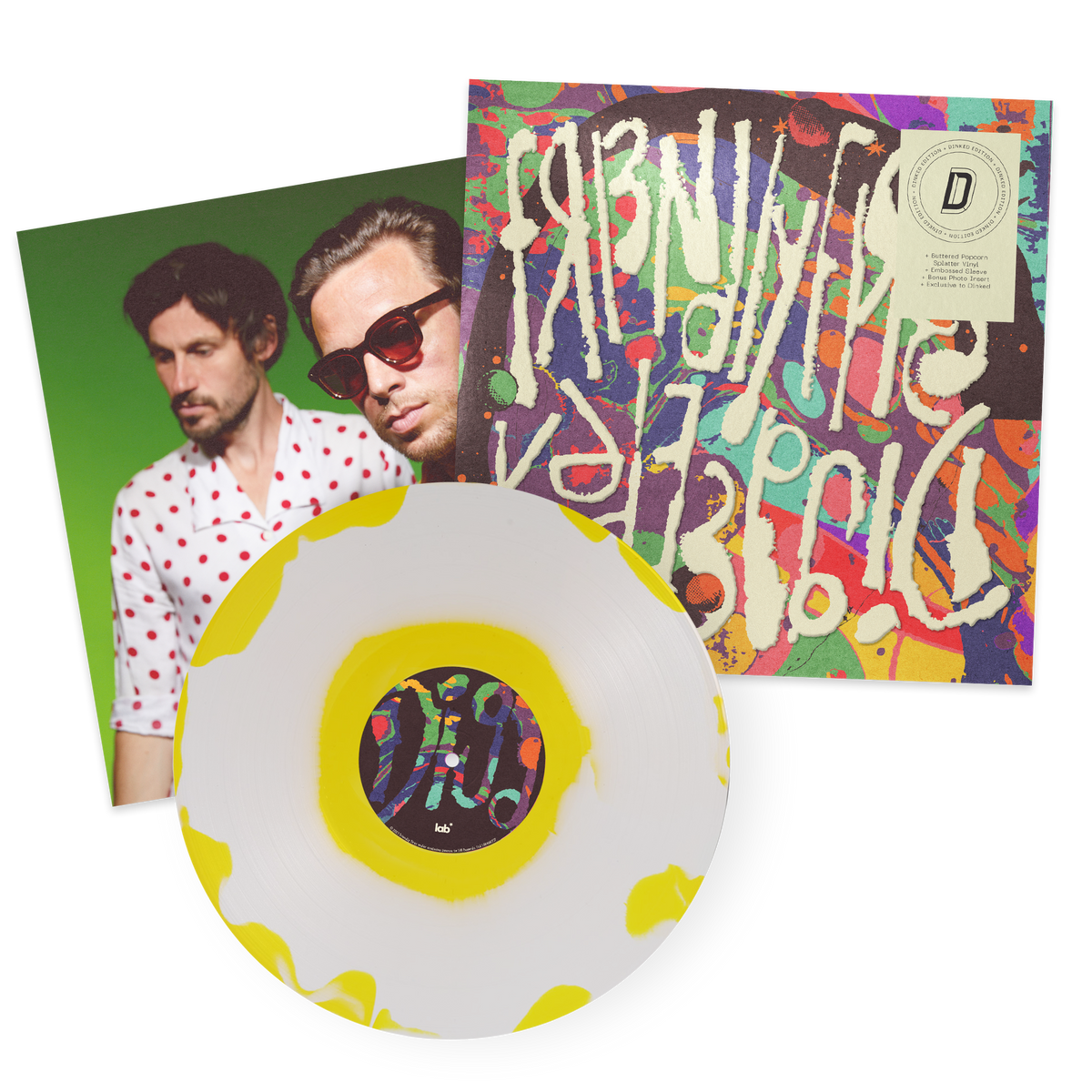 FRIENDLY FIRES - DIG DEEPER - DINKED EDITION 441 - NUMBERED 'BUTTERED POPCORN SPLATTER' VINYL LP + ART PRINT - PRE ORDER OUT 15TH JAN 2027