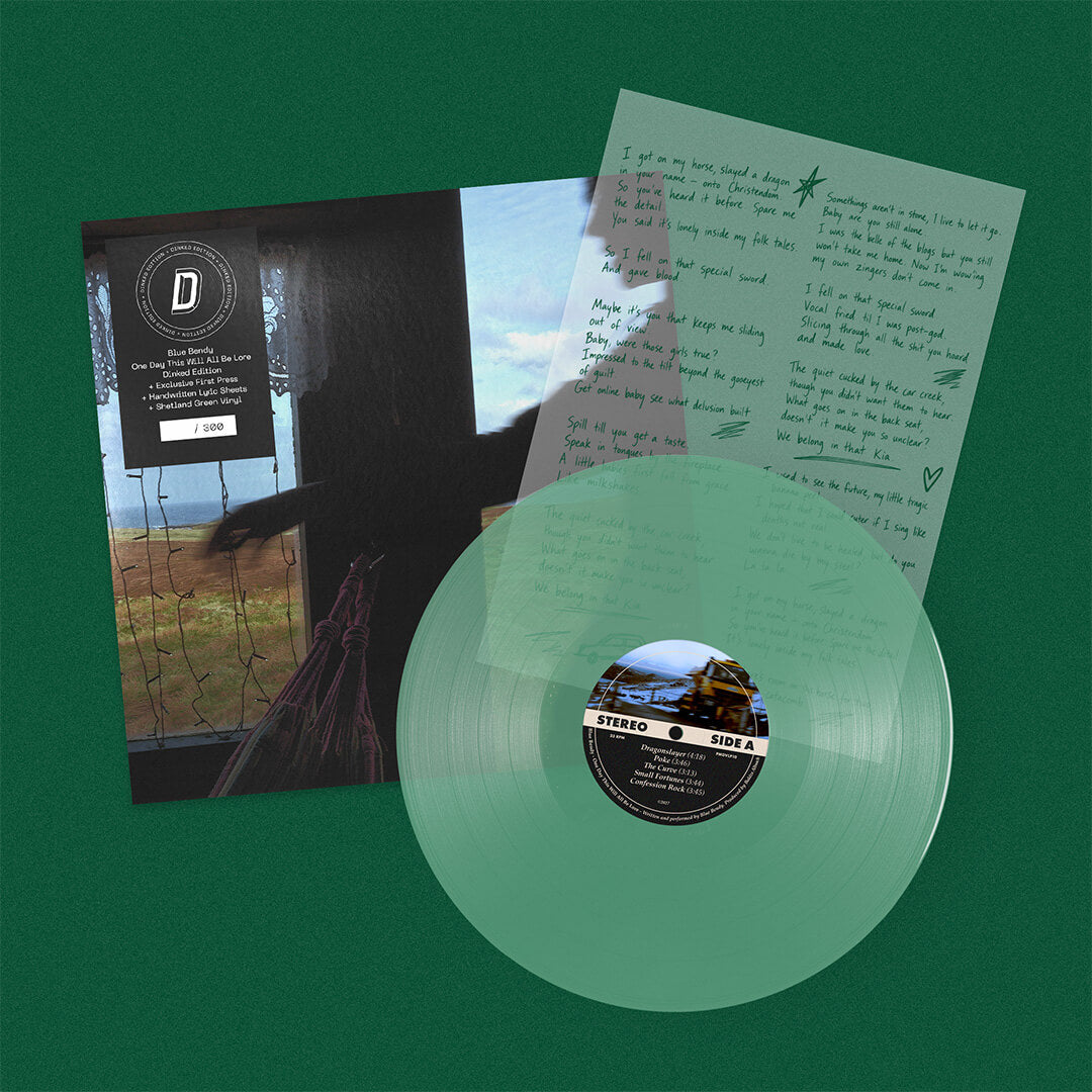 BLUE BENDY - ONE DAY THIS WILL ALL BE LORE - DINKED EDITION 443 - TRANSPARENT GREEN VINYL LP + HAND SCRIBBLED LYRIC SHEET - LIMITED TO 300 COPIES! PRE ORDER OUT 29TH JAN 2027
