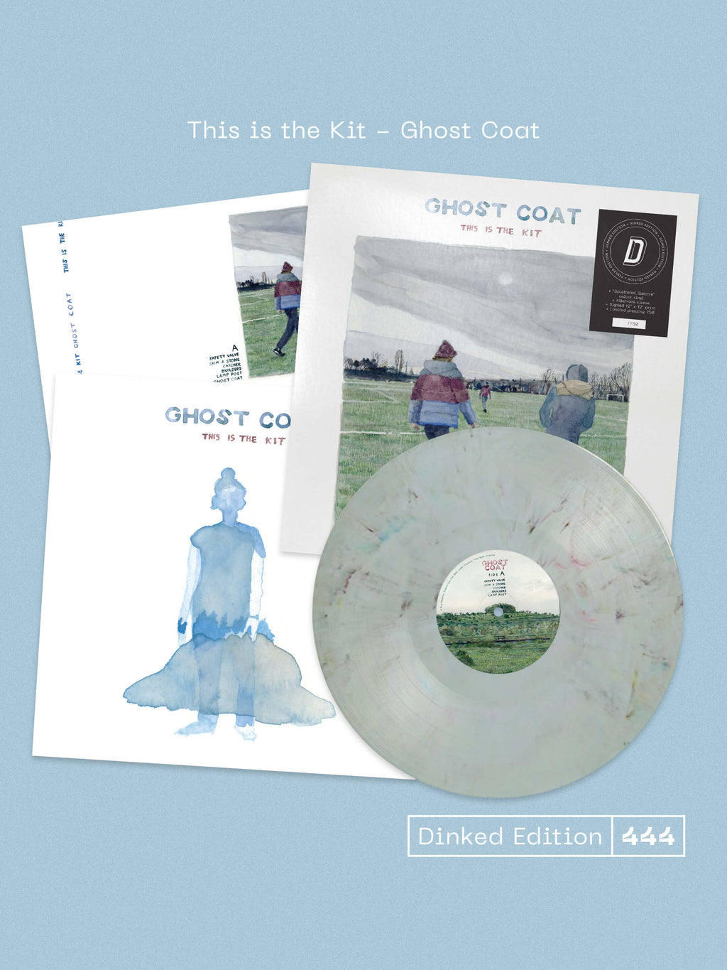 THIS IS THE KIT - GHOST COAT - DINKED EDITION 444 - 'SPLATTERED SPECTRE' COLOUR VINYL LP - ALTERNATE SLEEVE + SIGNED PRINT - LIMITED TO 750 COPIES! PRE ORDER OUT 15TH JAN 2027