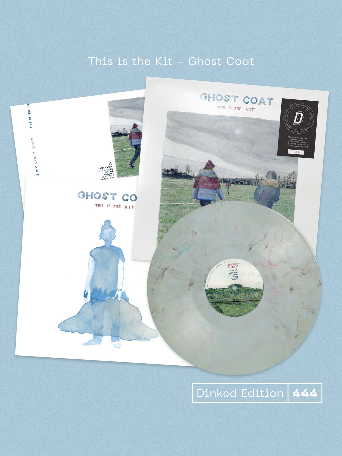 THIS IS THE KIT - GHOST COAT - DINKED EDITION 444 - 'SPLATTERED SPECTRE' COLOUR VINYL LP - ALTERNATE SLEEVE + SIGNED PRINT - LIMITED TO 750 COPIES! PRE ORDER OUT 15TH JAN 2027