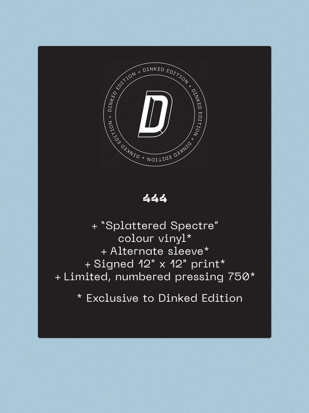 THIS IS THE KIT - GHOST COAT - DINKED EDITION 444 - 'SPLATTERED SPECTRE' COLOUR VINYL LP - ALTERNATE SLEEVE + SIGNED PRINT - LIMITED TO 750 COPIES! PRE ORDER OUT 15TH JAN 2027