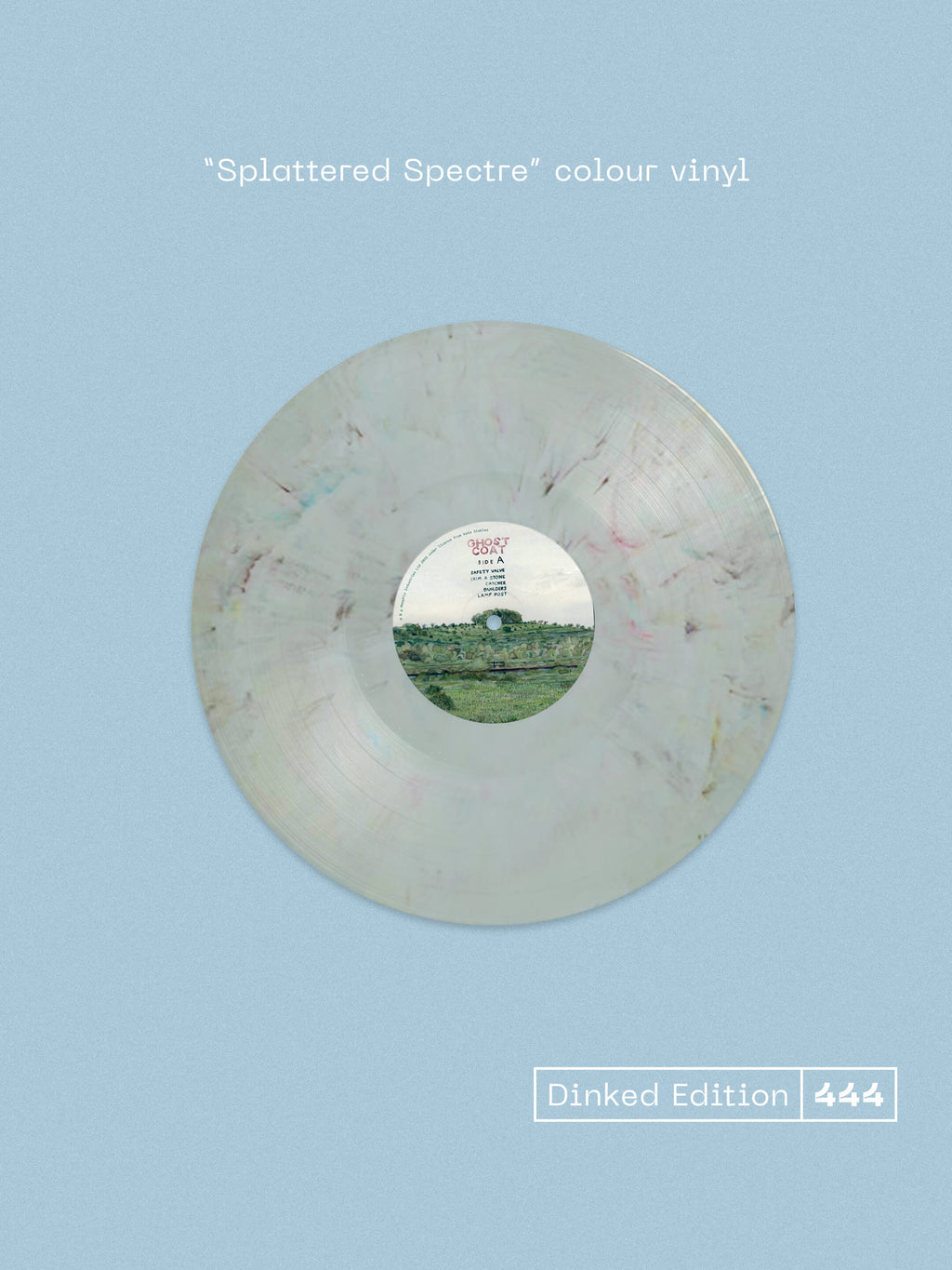 THIS IS THE KIT - GHOST COAT - DINKED EDITION 444 - 'SPLATTERED SPECTRE' COLOUR VINYL LP - ALTERNATE SLEEVE + SIGNED PRINT - LIMITED TO 750 COPIES! PRE ORDER OUT 15TH JAN 2027