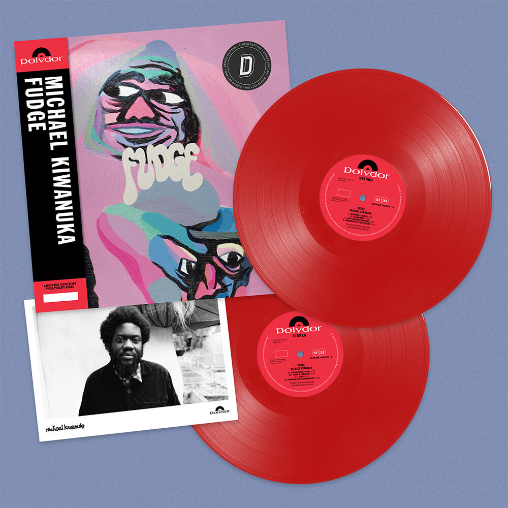 MICHAEL KIWANUKA - FUDGE - DINKED EDITION 445 - DOUBLE RED VINYL 2LP + PHOTO INSERT + NUMBERED OBI STRIP - LIMITED TO 1000 COPIES - PRE ORDER OUT 23RD OCT 2026