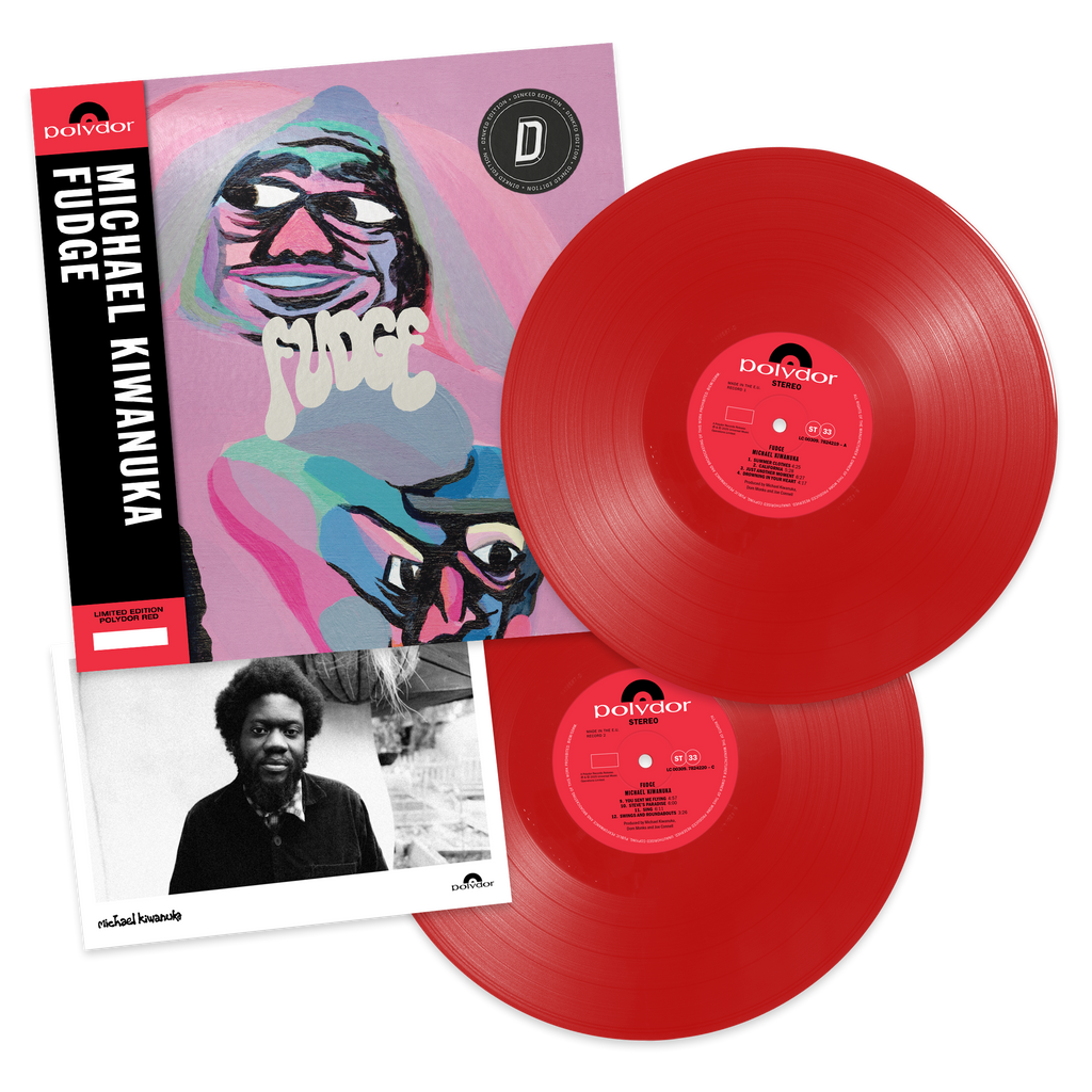 MICHAEL KIWANUKA - FUDGE - DINKED EDITION 445 - DOUBLE RED VINYL 2LP + PHOTO INSERT + NUMBERED OBI STRIP - LIMITED TO 1000 COPIES - PRE ORDER OUT 23RD OCT 2026