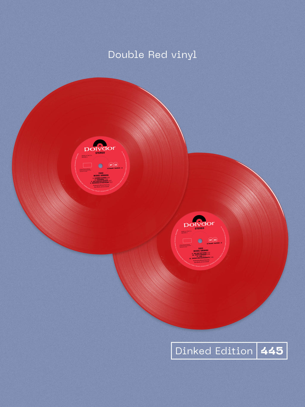MICHAEL KIWANUKA - FUDGE - DINKED EDITION 445 - DOUBLE RED VINYL 2LP + PHOTO INSERT + NUMBERED OBI STRIP - LIMITED TO 1000 COPIES - PRE ORDER OUT 23RD OCT 2026