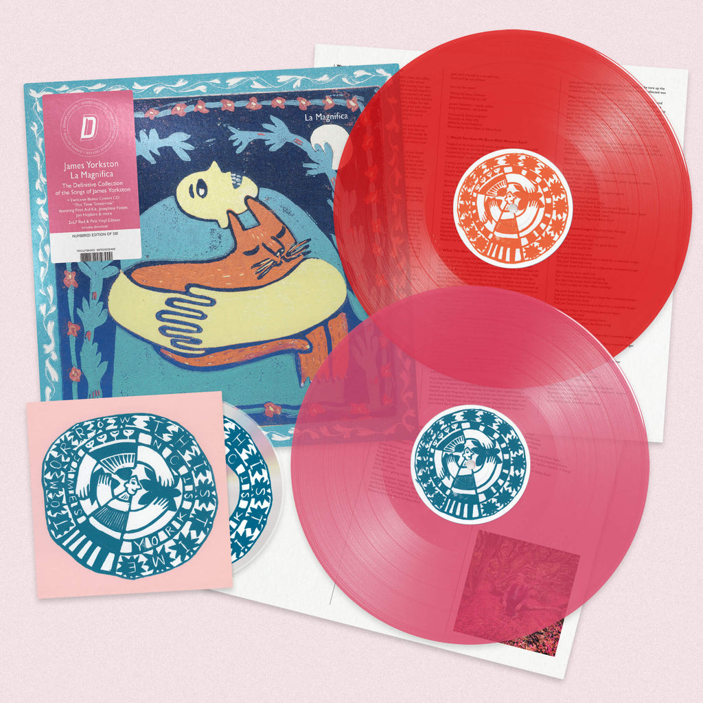 JAMES YORKSTON - LA MAGNIFICA - DINKED EDITION 448 - RED & PINK COLOUR 2LP VINYL + BONUS CD - LTD TO 500 COPIES - PRE ORDER OUT 27TH NOV 2026