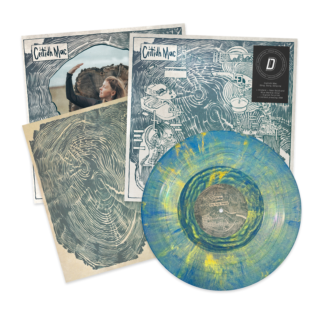 CEITIDH MAC - SING, SUNG, SINGING - DINKED EDITION 450 - ANCIENT + NEW GOLD & BLUE MARBLE VINYL LP + SIGNED PRINT LIMITED TO 300 COPIES - PRE ORDER OUT 8TH JAN 2027