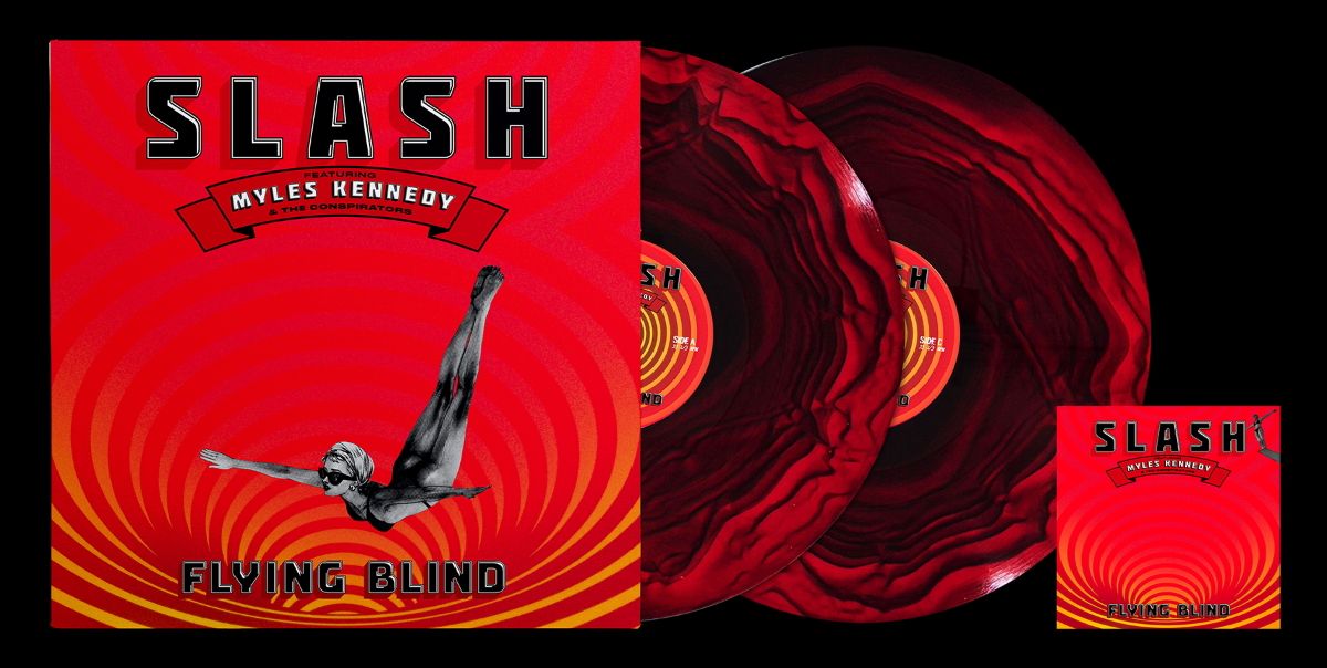 SLASH FEATURING MYLES KENNEDY & THE CONSPIRATORS - FLYING BLIND - LIMITED EDITION INDIE EXCLUSIVE RED RIPPLE VINYL 2LP - PRE ORDER OUT 26TH FEBRUARY2027