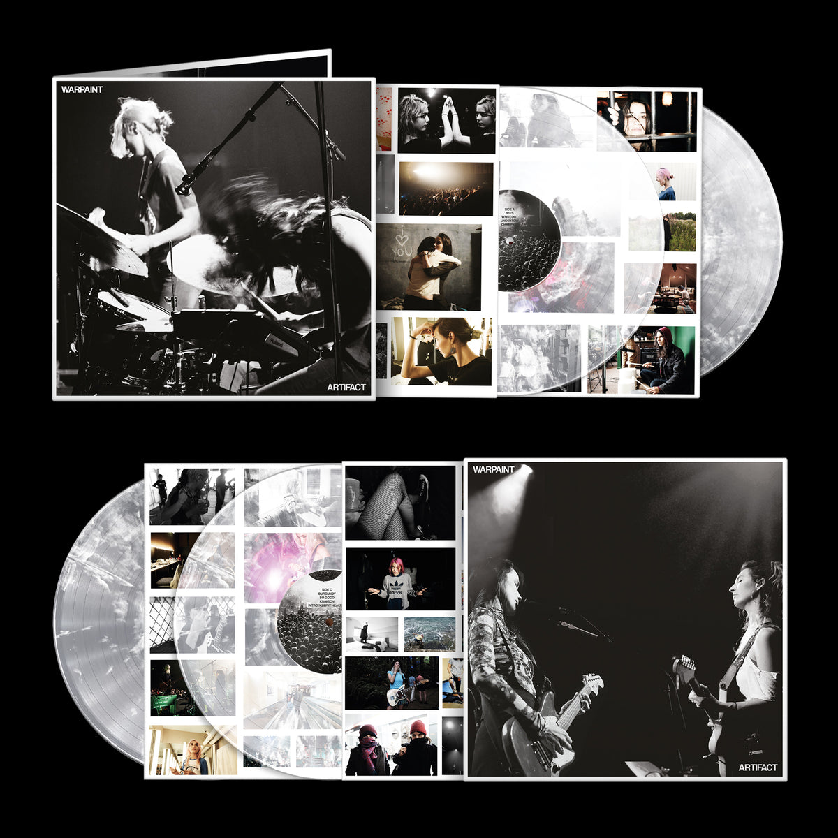 WARPAINT - ARTIFACT - LIMITED EDITION INDIES EXCLUSIVE CLEAR WHITE MARBLE VINYL 2LP - PRE ORDER OUT 11TH DECEMBER 2026