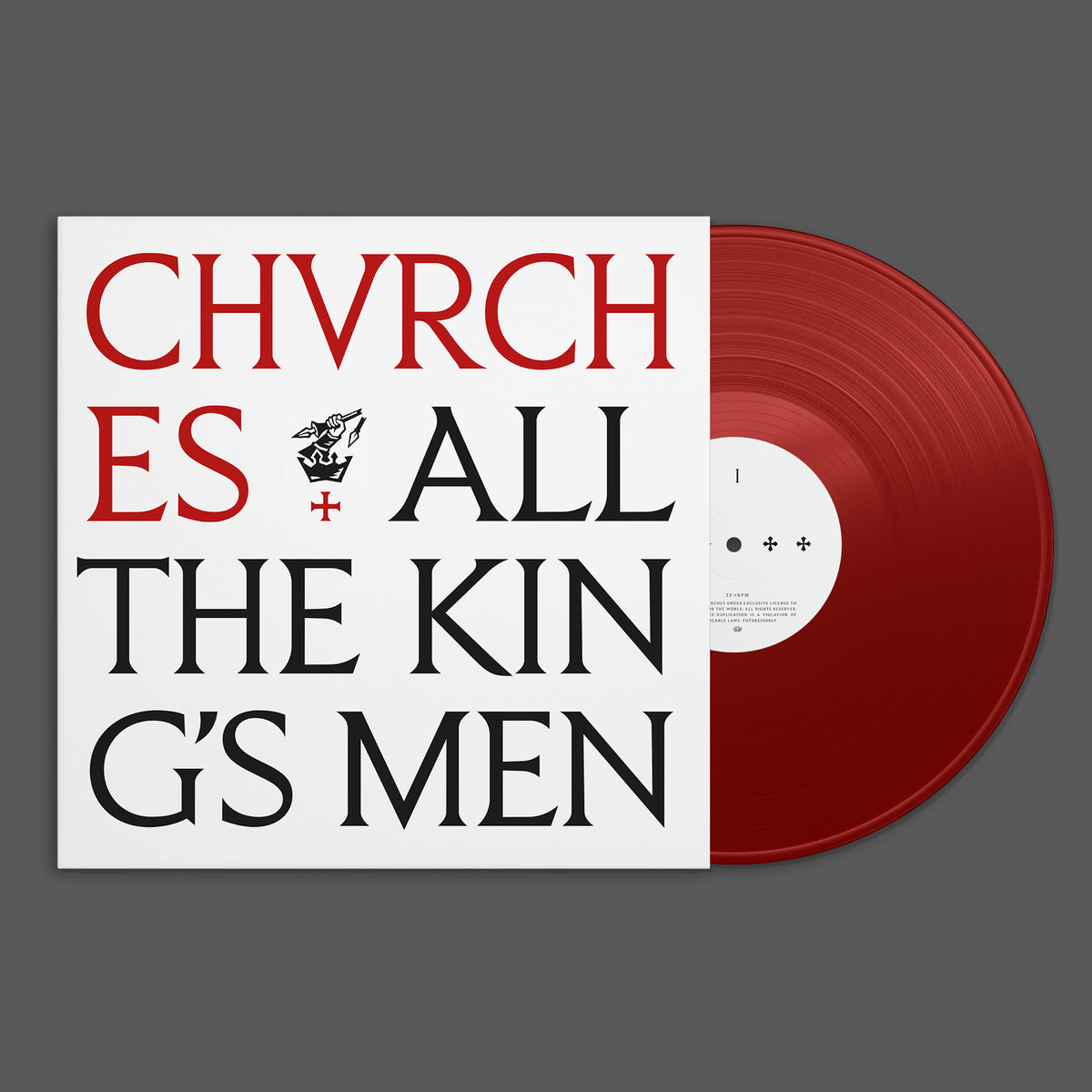 CHVRCHES - ALL THE KING'S MEN - LIMITED EDITION APPLE VINYL LP - PRE ORDER OUT 22ND JANUARY 2027