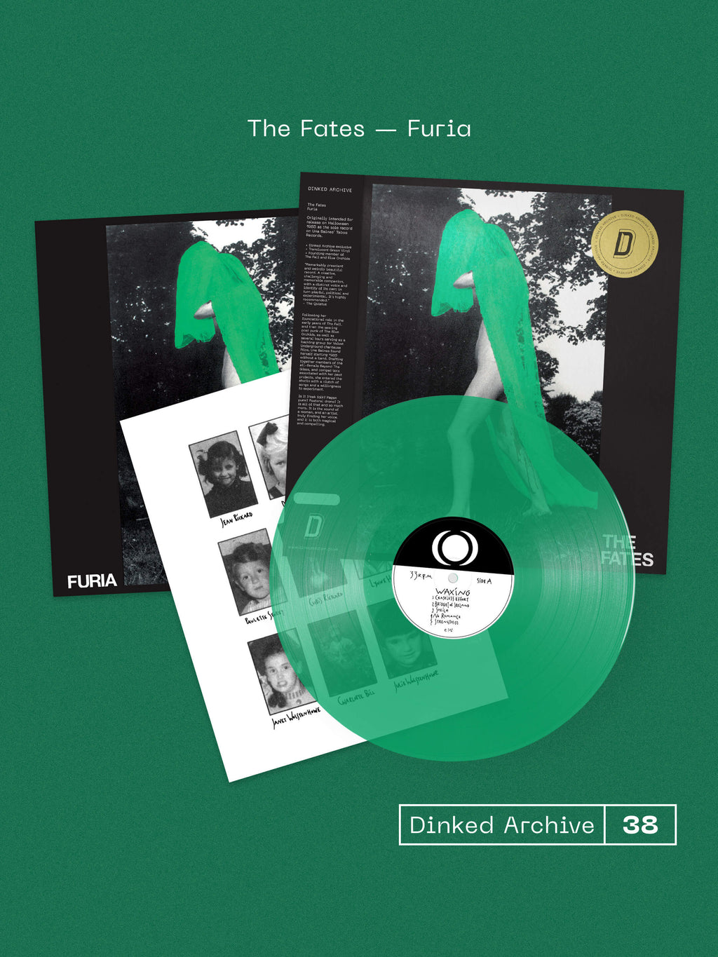 THE FATES - FURIA - DINKED ARCHIVE EDITION 38 - TRANSLUCENT GREEN VINYL LP + PRINT & STICKER - LIMITED TO 350 COPIES! PRE ORDER OUT 30TH OCT 2026