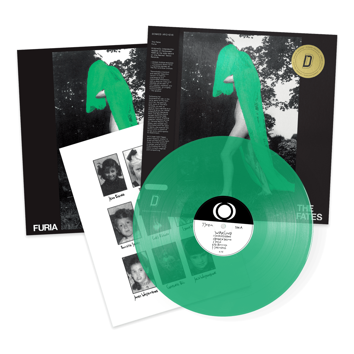 THE FATES - FURIA - DINKED ARCHIVE EDITION 38 - TRANSLUCENT GREEN VINYL LP + PRINT & STICKER - LIMITED TO 350 COPIES! PRE ORDER OUT 30TH OCT 2026
