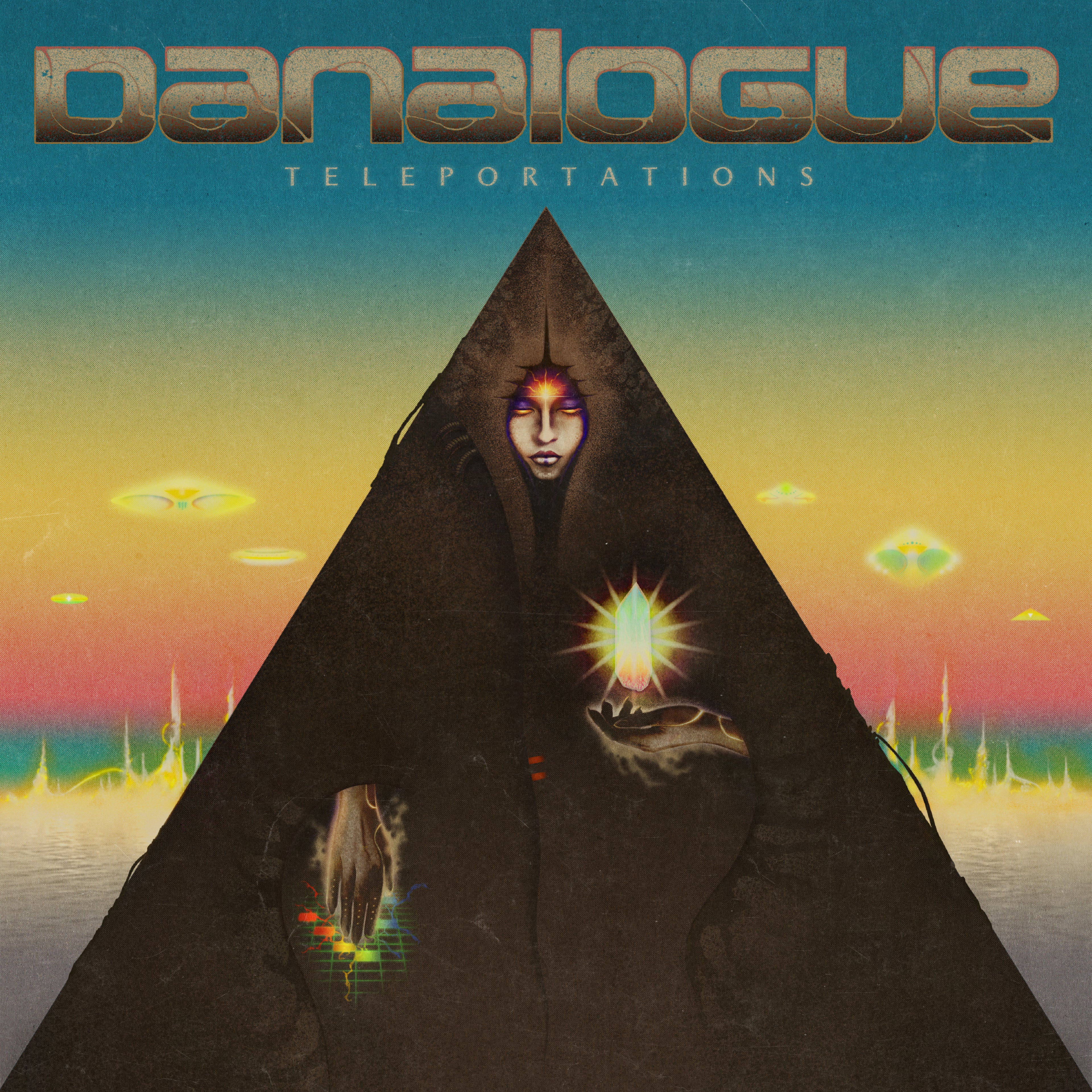 DANALOGUE - TELEPORTATIONS - DINKED EDITION 398 - BLUE & GREEN VORTEX EFFECT VINYL LP