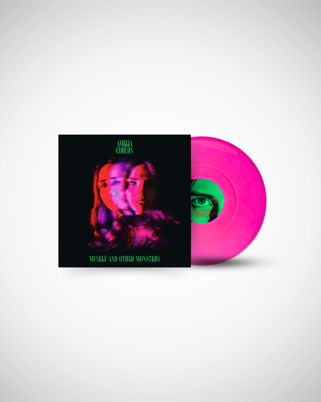 AMELIA COBURN - MYSELF AND OTHER MONSTERS - LIMITED EDITION TOXIC PINK SIGNED GATEFOLD INDIES EXCLUSIVE VINYL LP - PRE ORDER OUT 5TH MARCH 2027VINYL LP