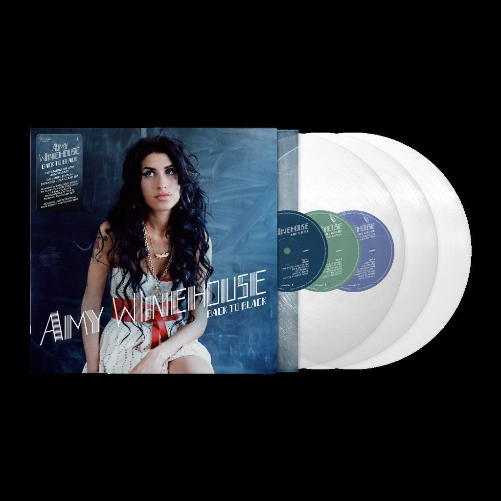 AMY WINEHOUSE - BACK TO BLACK 20TH ANNIVERSARY - LIMITED EDITION 3LP CLEAR VINYL + EXCLUSIVE A5 TATTOO SHEET