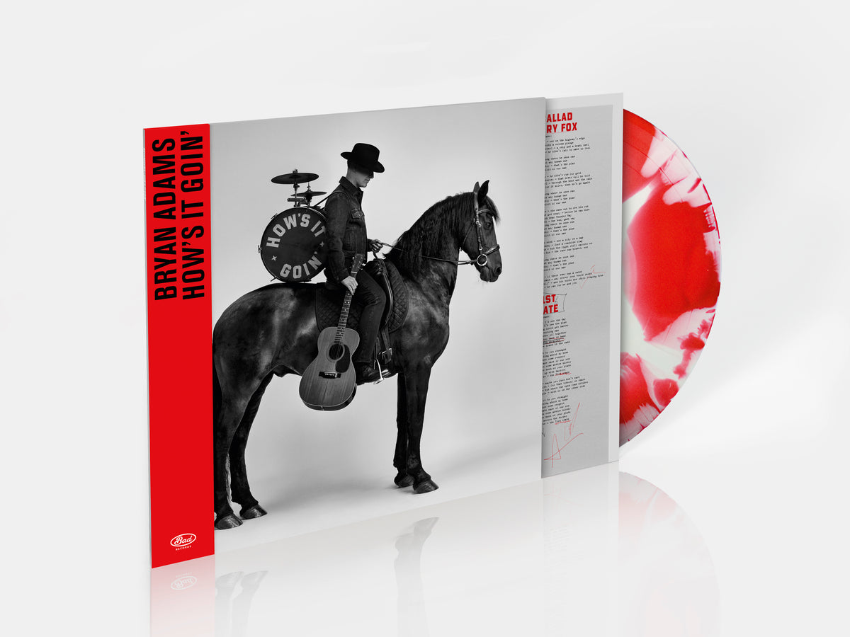 BRYAN ADAMS - HOW'S IT GOIN' - LIMITED EDITION RED & WHITE SUNBURST VINYL LP - PRE ORDER OUT 6TH NOV 2026