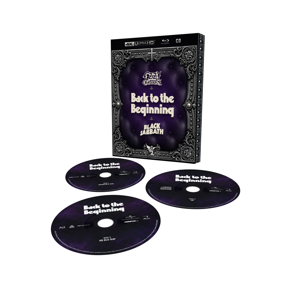 OZZY OSBORNE - BACK TO THE BEGINNING - LIMITED EDITION 2 BLU RAY & CD WITH ALTERNATE COVER - PRE ORDER OUT 11TH DECEMBER 2027