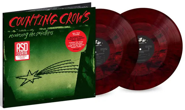 COUNTING CROWS - RECOVERING THE SATELLITES - RSD ESSENTIAL LAVA RED 2LP VINYL
