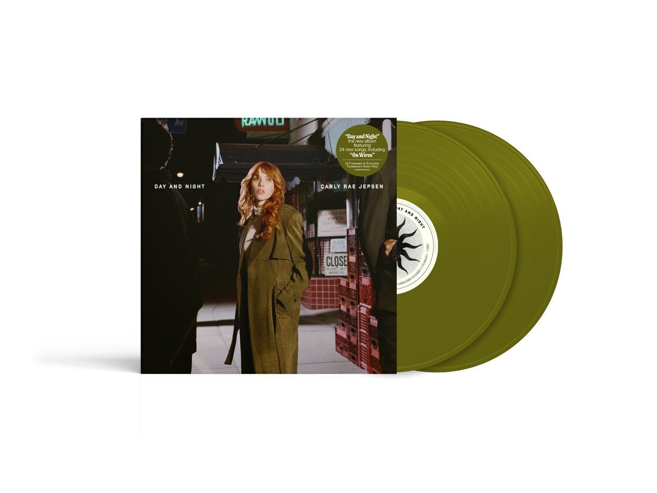 CARLY RAE JEPSEN - DAY AND NIGHT - INDIES EXCLUSIVE ALTERNATIVE ARTWORK TRANSLUCENT FOREST GREEN VINYL 2LP