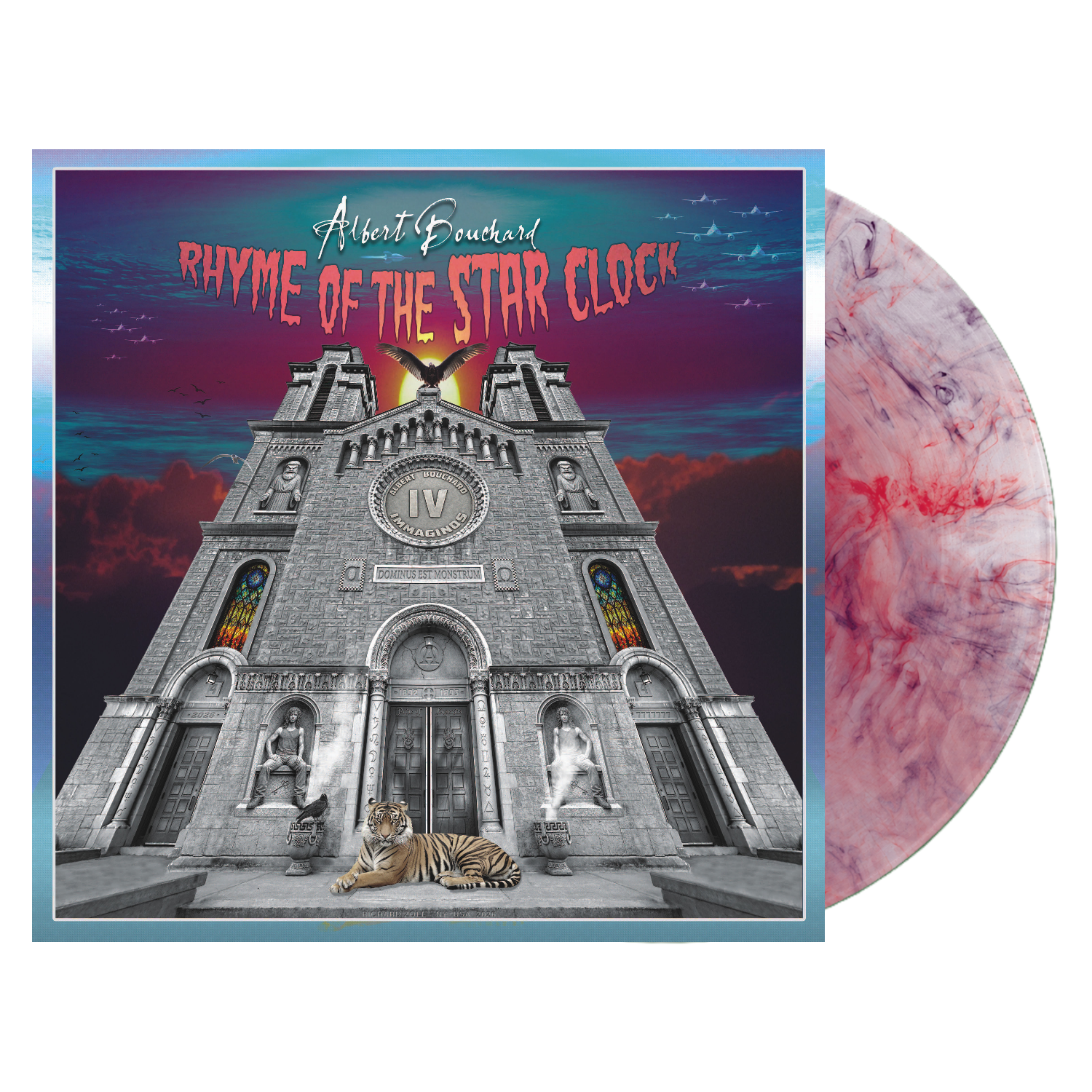 ALBERT BOUCHARD - IMAGINOS IV - RHYME OF THE STARCLOCK - LIMITED EDITION SWIRL VINYL LP