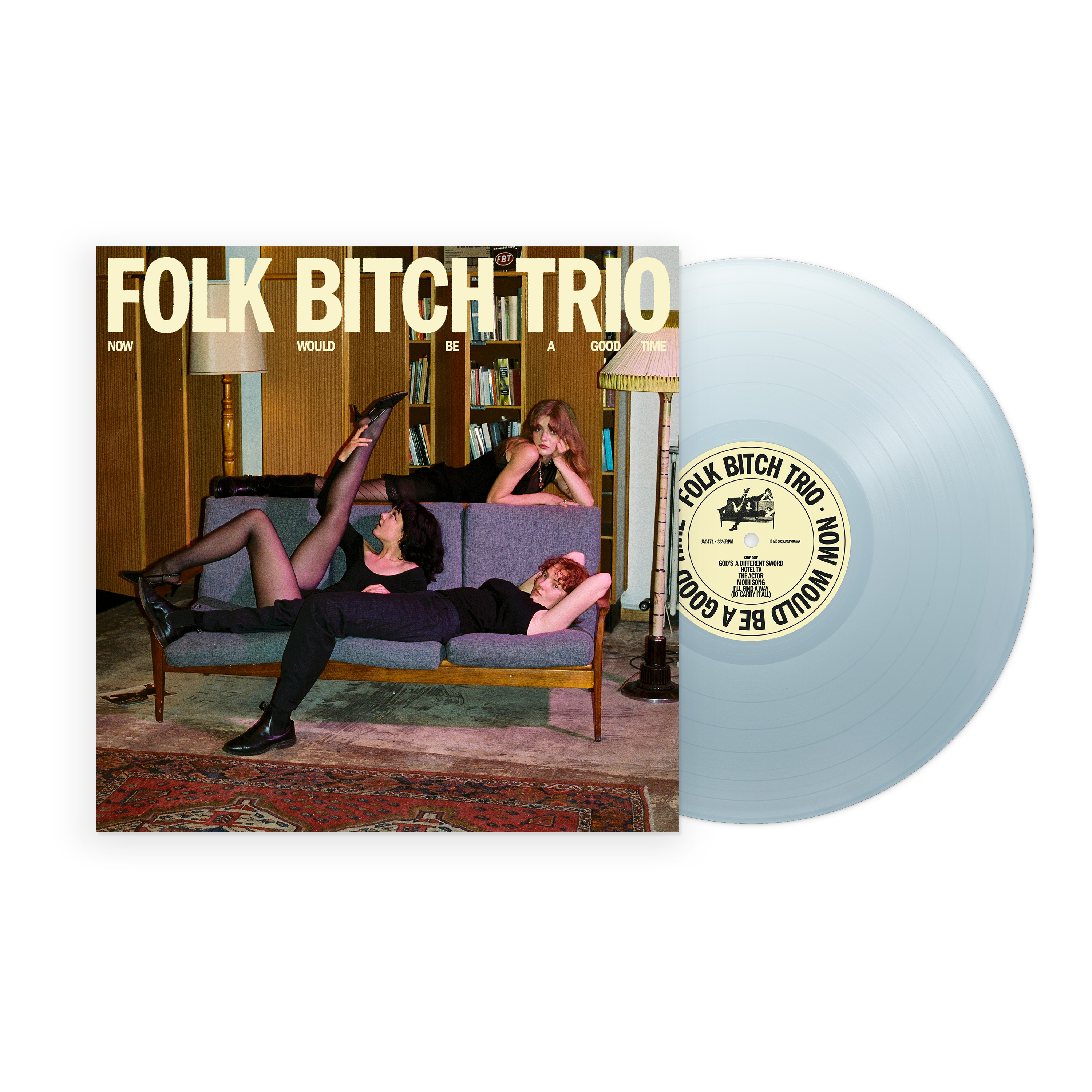 FOLK BITCH TRIO - NOW WOULD BE A GOOD TIME - SKY BLUE OPAQUE VINYL LP