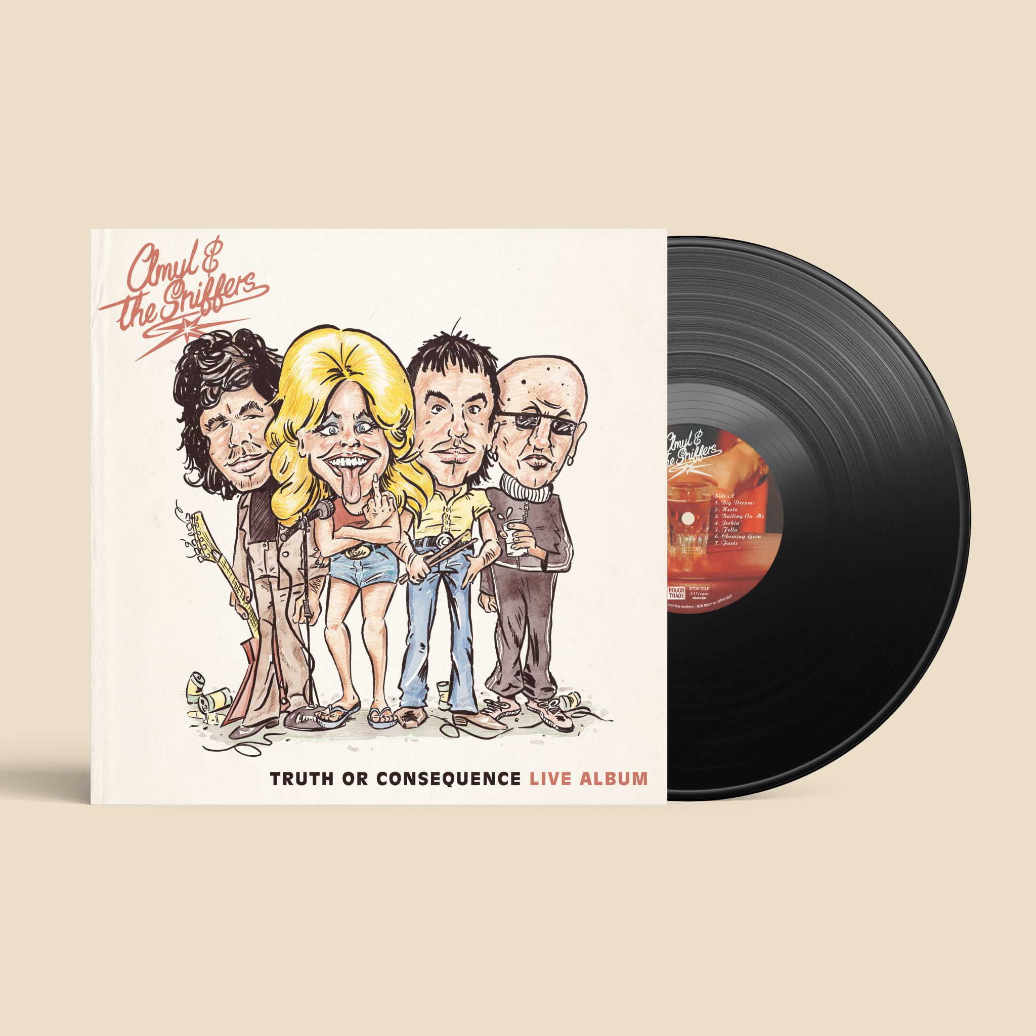 AMYL AND THE SNIFFERS - TRUTH OR CONSEQUENCE (LIVE FROM EL COYOTE) - BLACK VINYL LP
