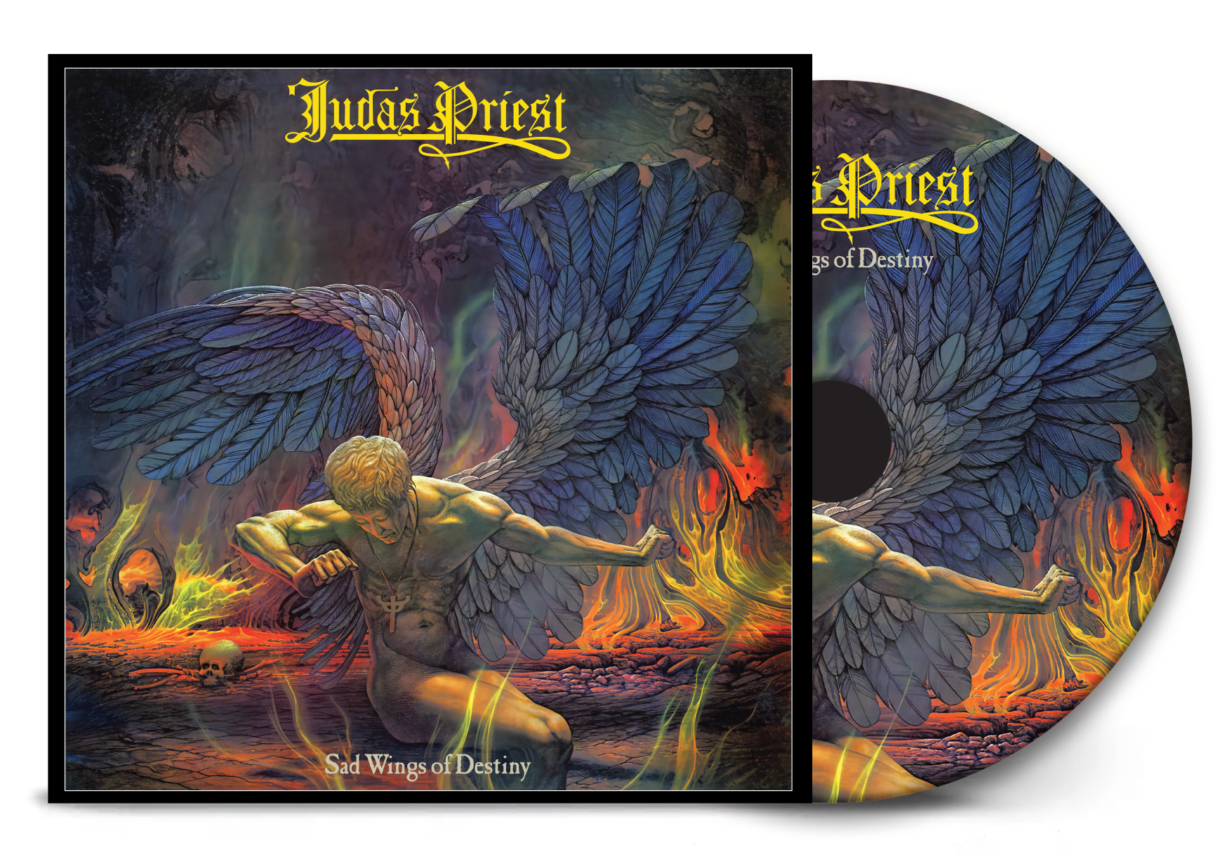 JUDAS PRIEST - SAD WINGS OF DESTINY (ORIGINAL 1976 MASTERS) - LIMITED EDITION GALAXY ORANGE & YELLOW MIX VINYL LP